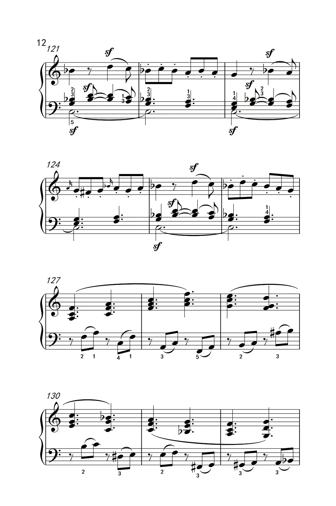 奏鸣曲 Opus 2 Nr.3 第四乐章（贝多芬奏鸣曲集 1）