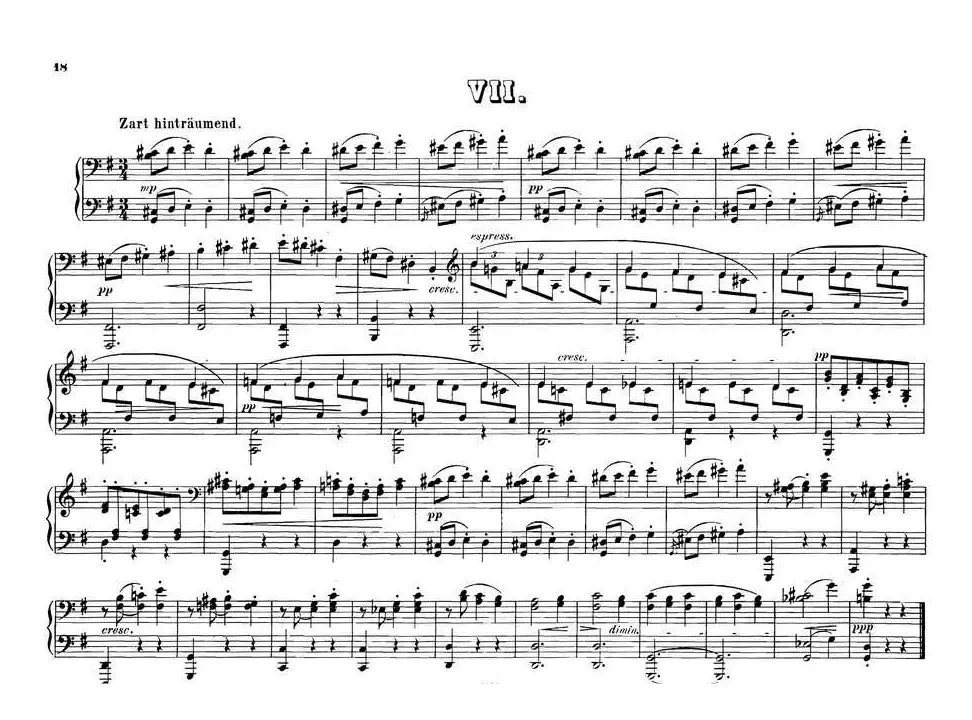 12 Waltzes Op.59 4 Hands（12首圆舞曲·四手联弹·Ⅶ）