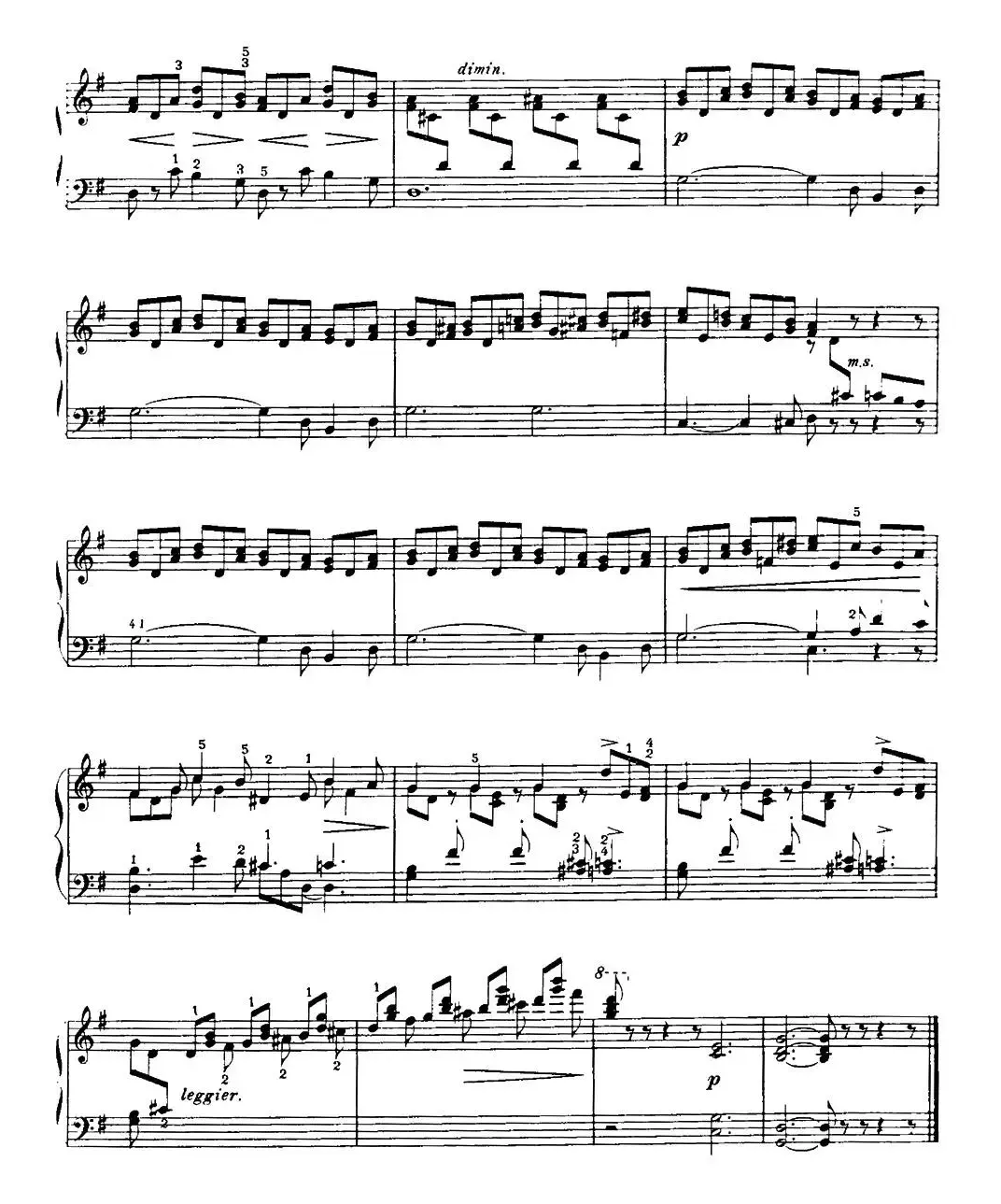 20 Petites Etudes, Op.91（20首小型练习曲）（9）