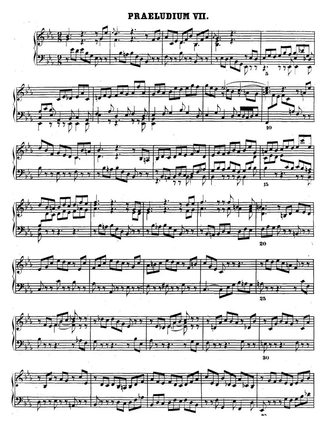 巴赫《平均律钢琴曲集·第二卷》之前奏曲（NO.7）