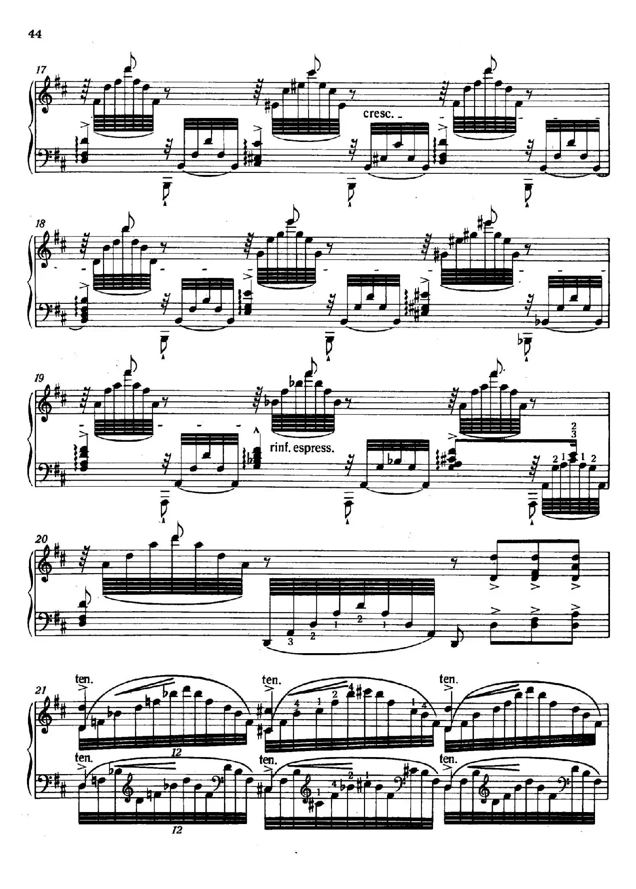 12 Etudes d'execution Transcendante S.139（12首超技练习曲·6）