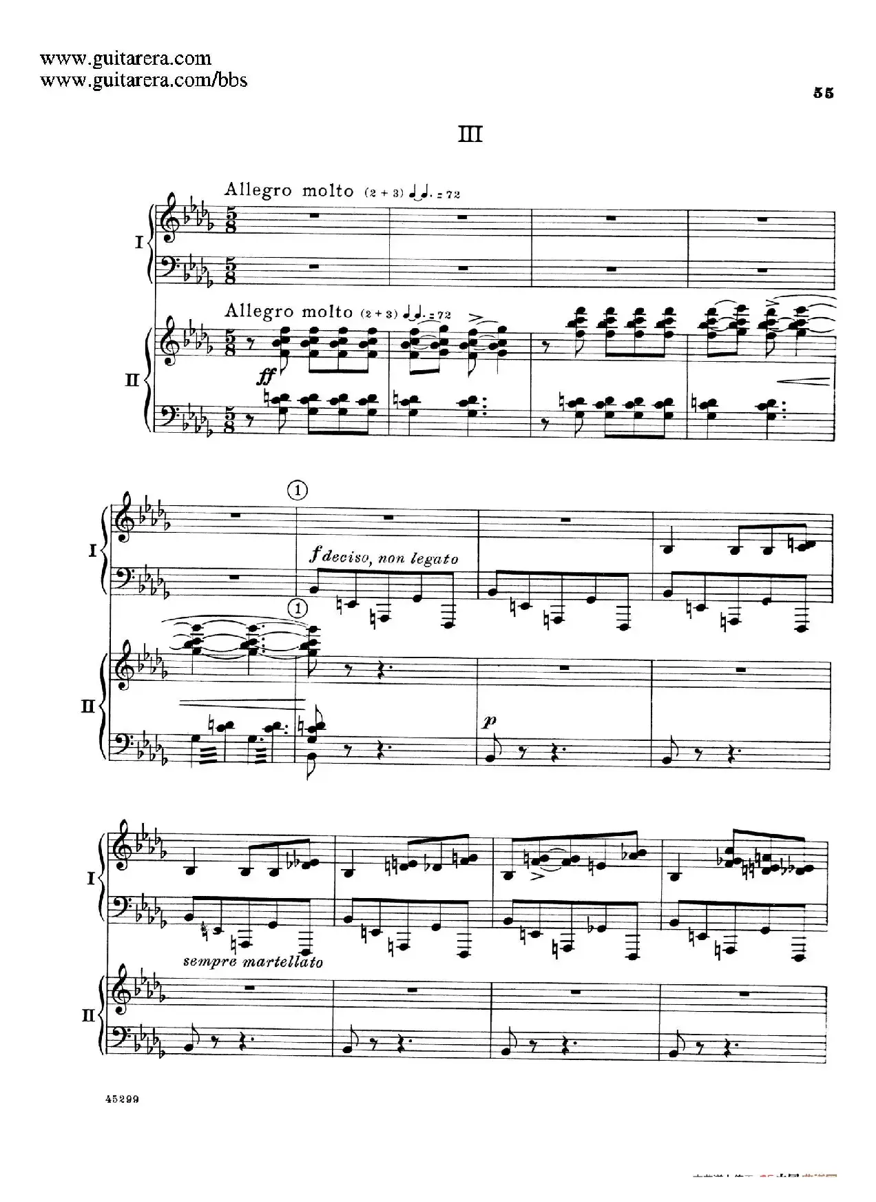 Piano Concerto Op.38（钢琴协奏曲·双钢琴·第三乐章）