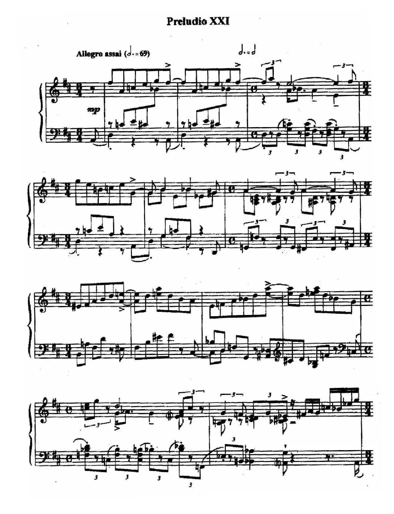 24 Preludes and Fugues Op.82（24首前奏曲与赋格·21）