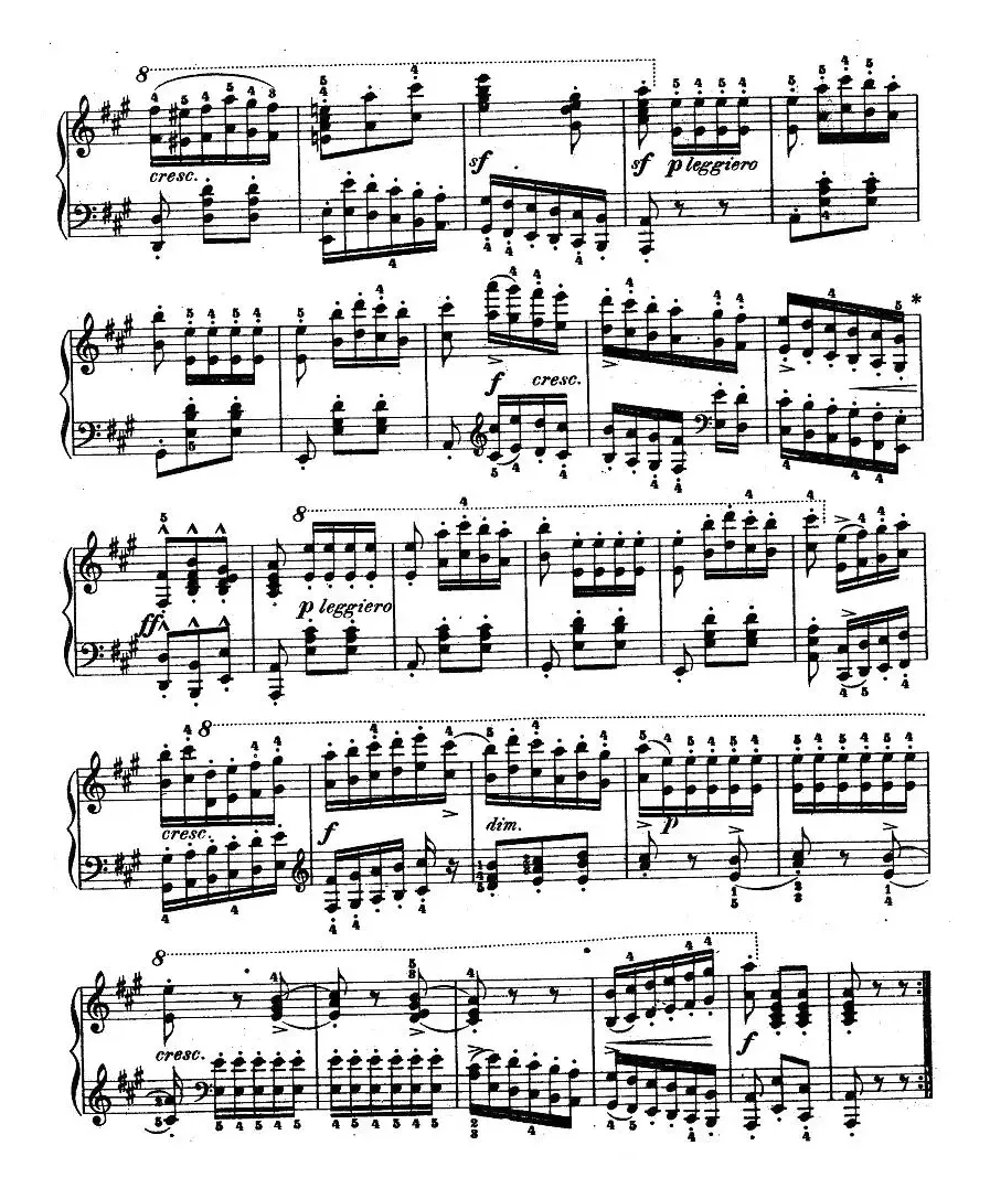 《车尔尼钢琴八度练习曲》OP.553-3