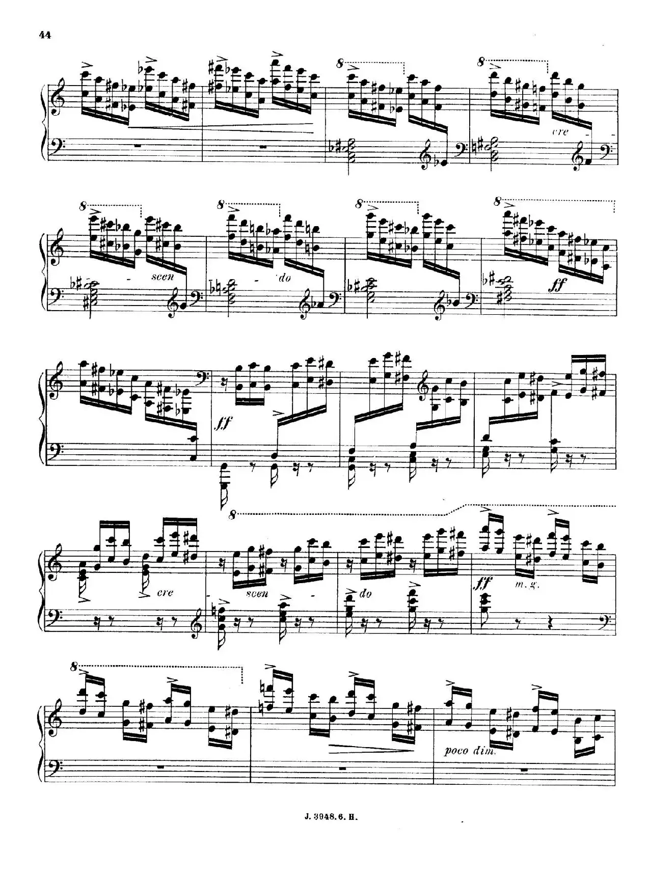 6 Etudes de Concert（6首音乐会练习曲·6）