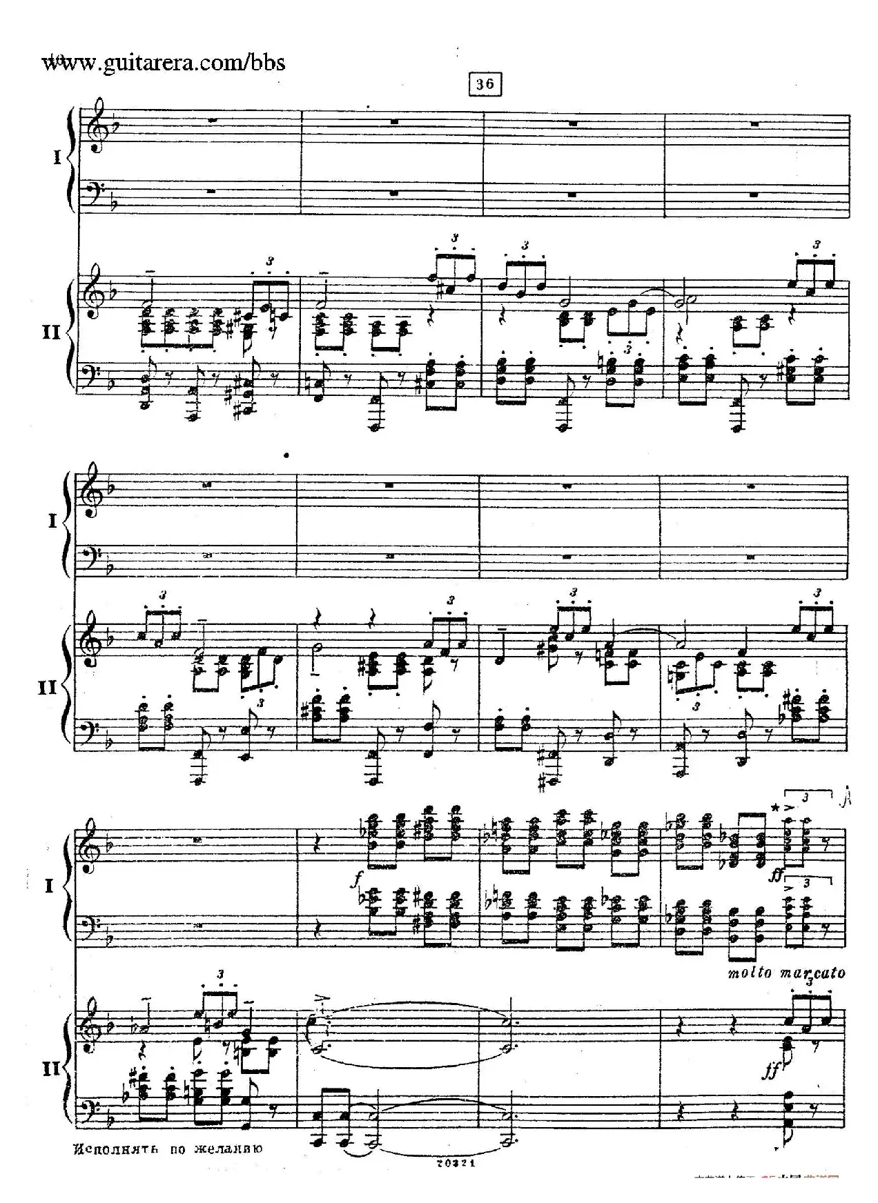 Rhapsody On A Theme Of Paganini Op.43（帕格尼尼主题狂想曲·双钢琴）（P21——40）