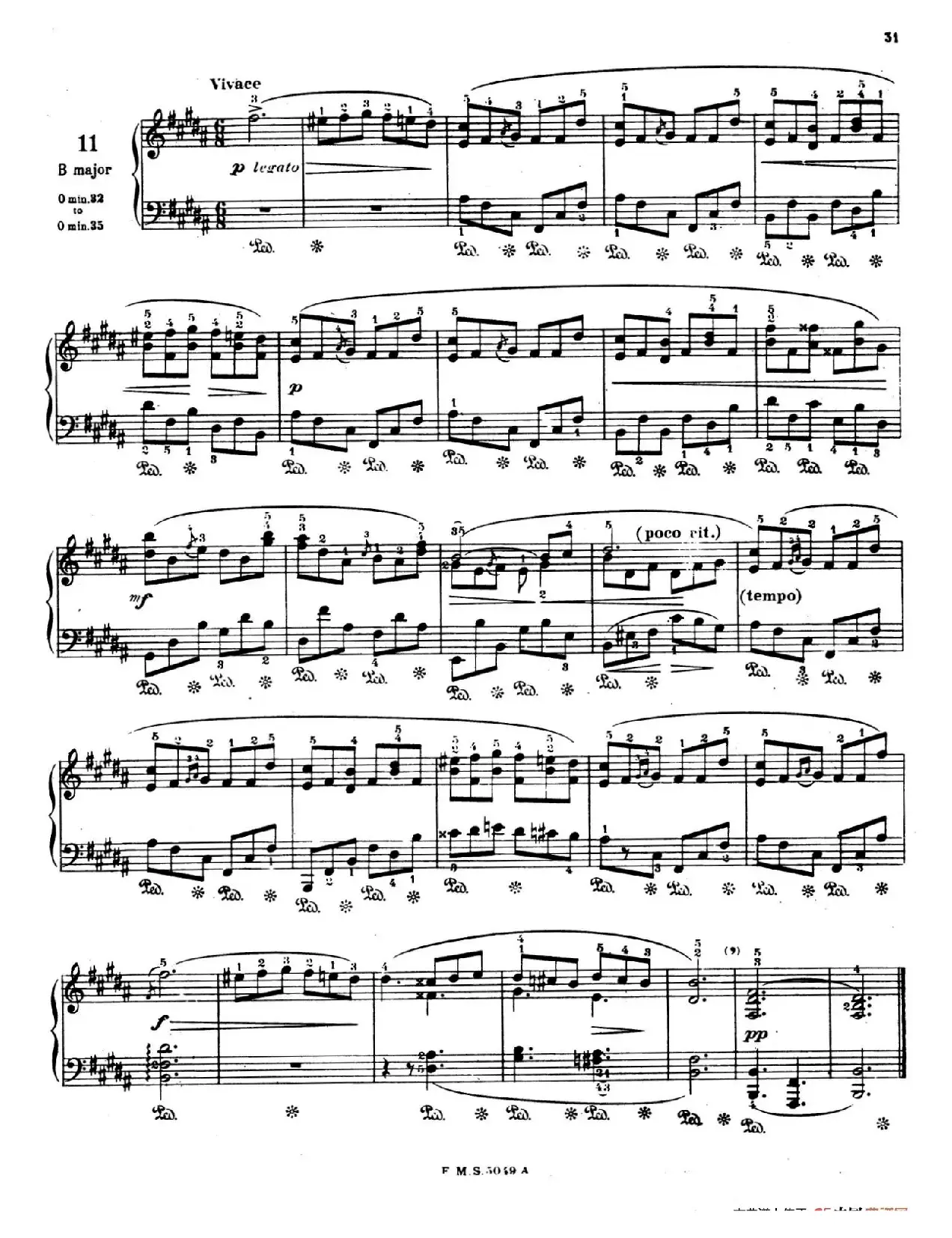 Preludes Op.28（24首前奏曲·11）