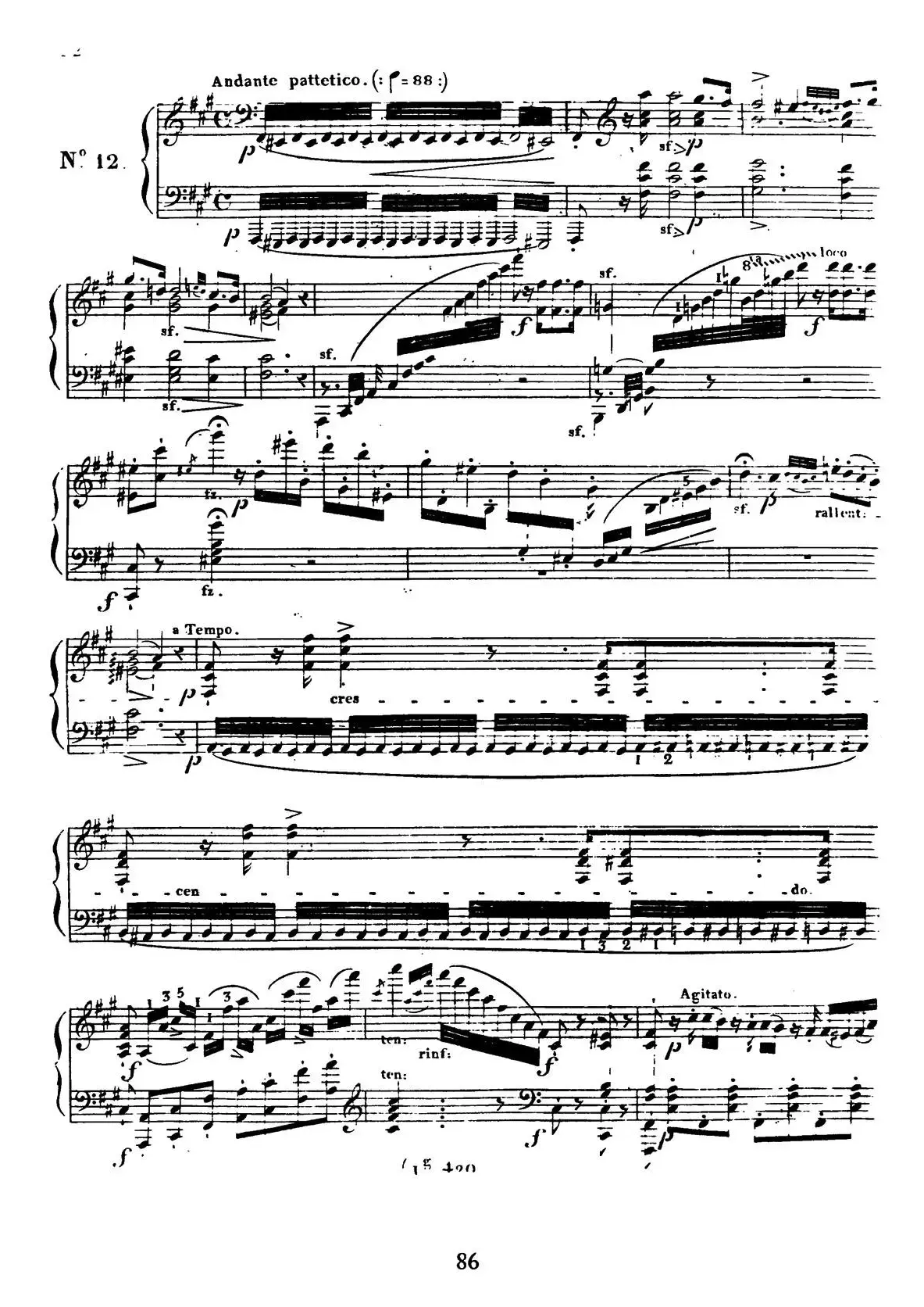 24 Exercices et Preludes Op.21（24首前奏练习曲·12）