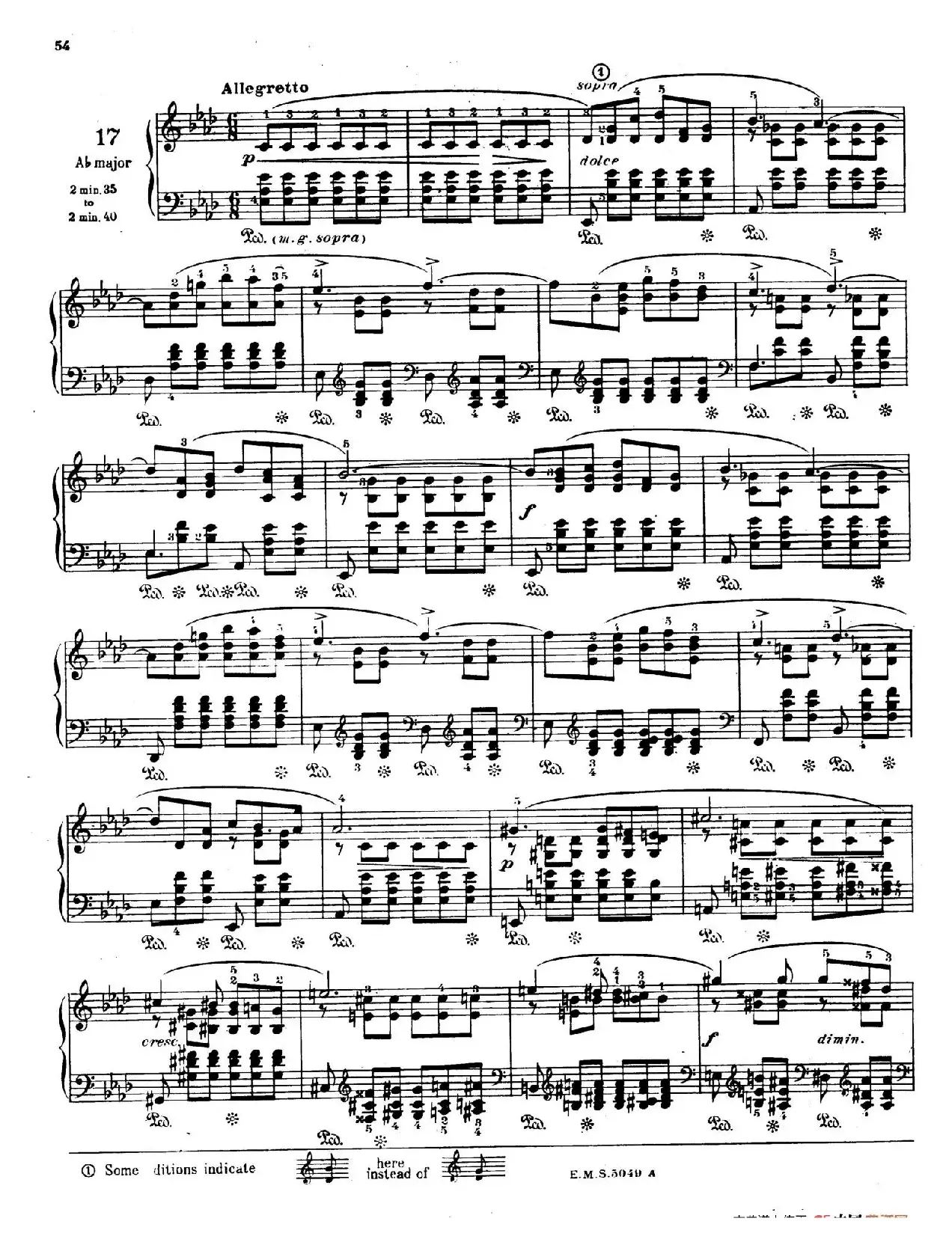 Preludes Op.28（24首前奏曲·17）