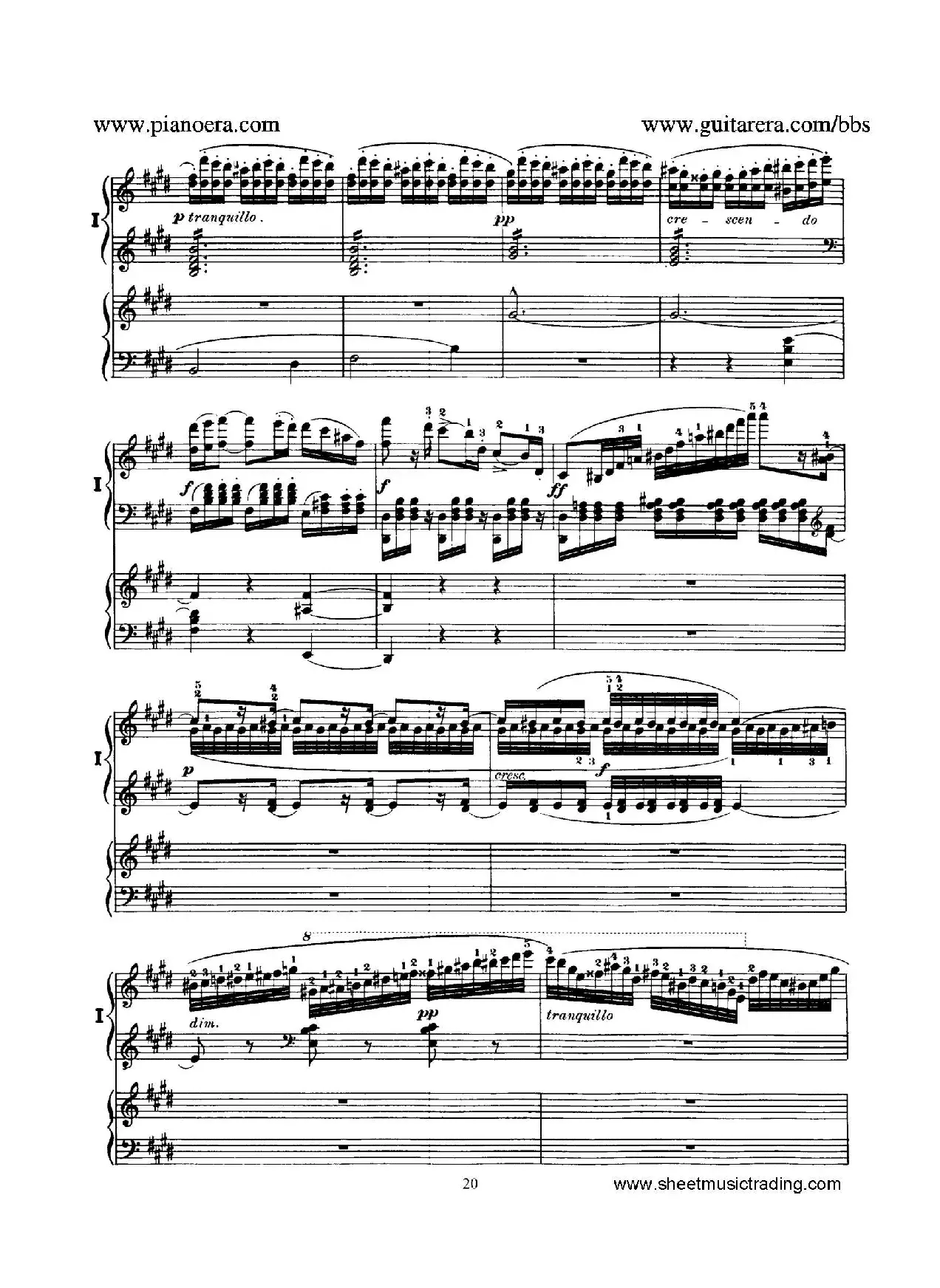 Piano Concerto No.1 in g Minor Op.25（g小调第一钢琴协奏曲·双钢琴）