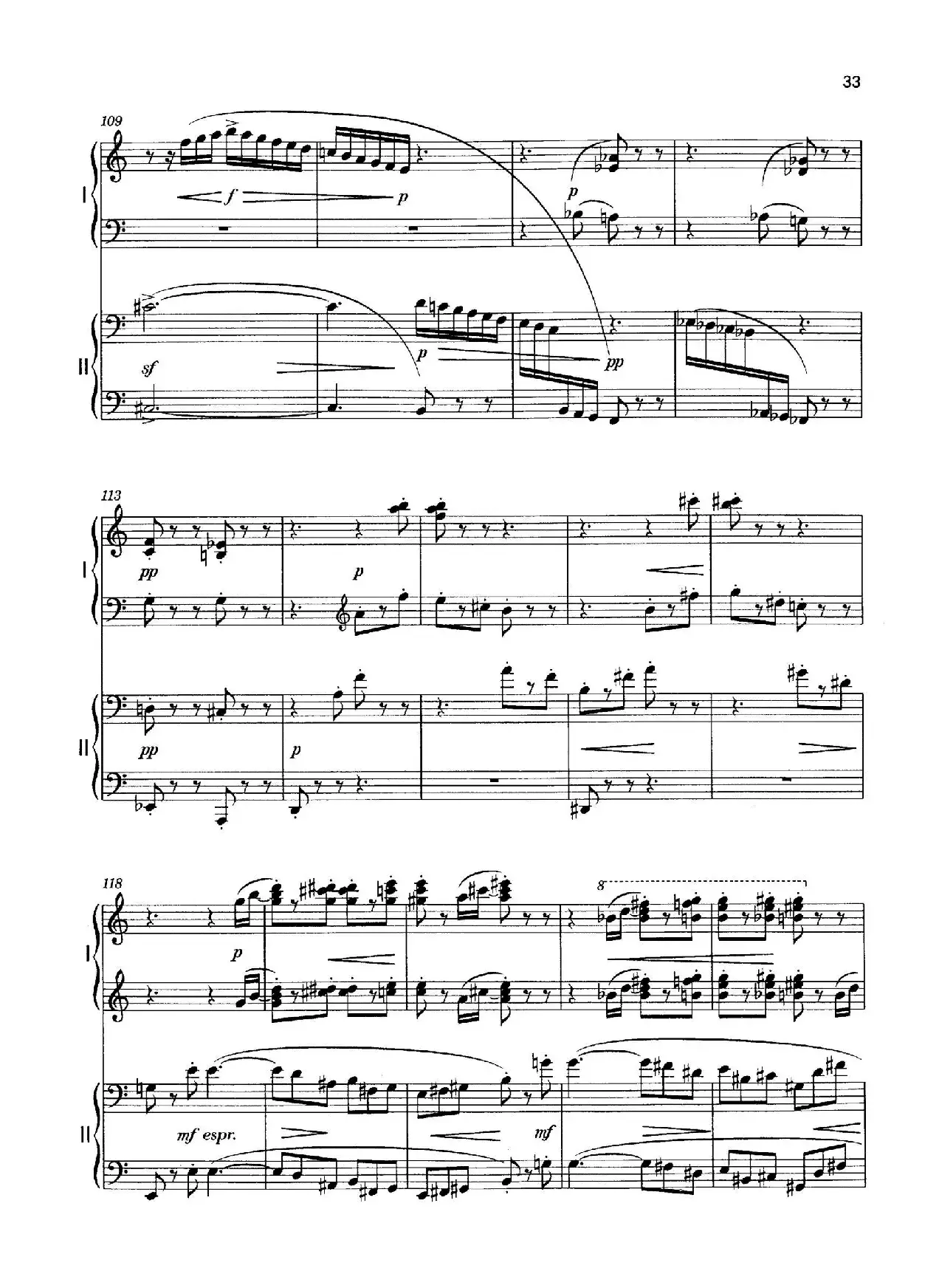 Vier Bagatellen Op.70（4首小品·Ⅳ·四手联弹）