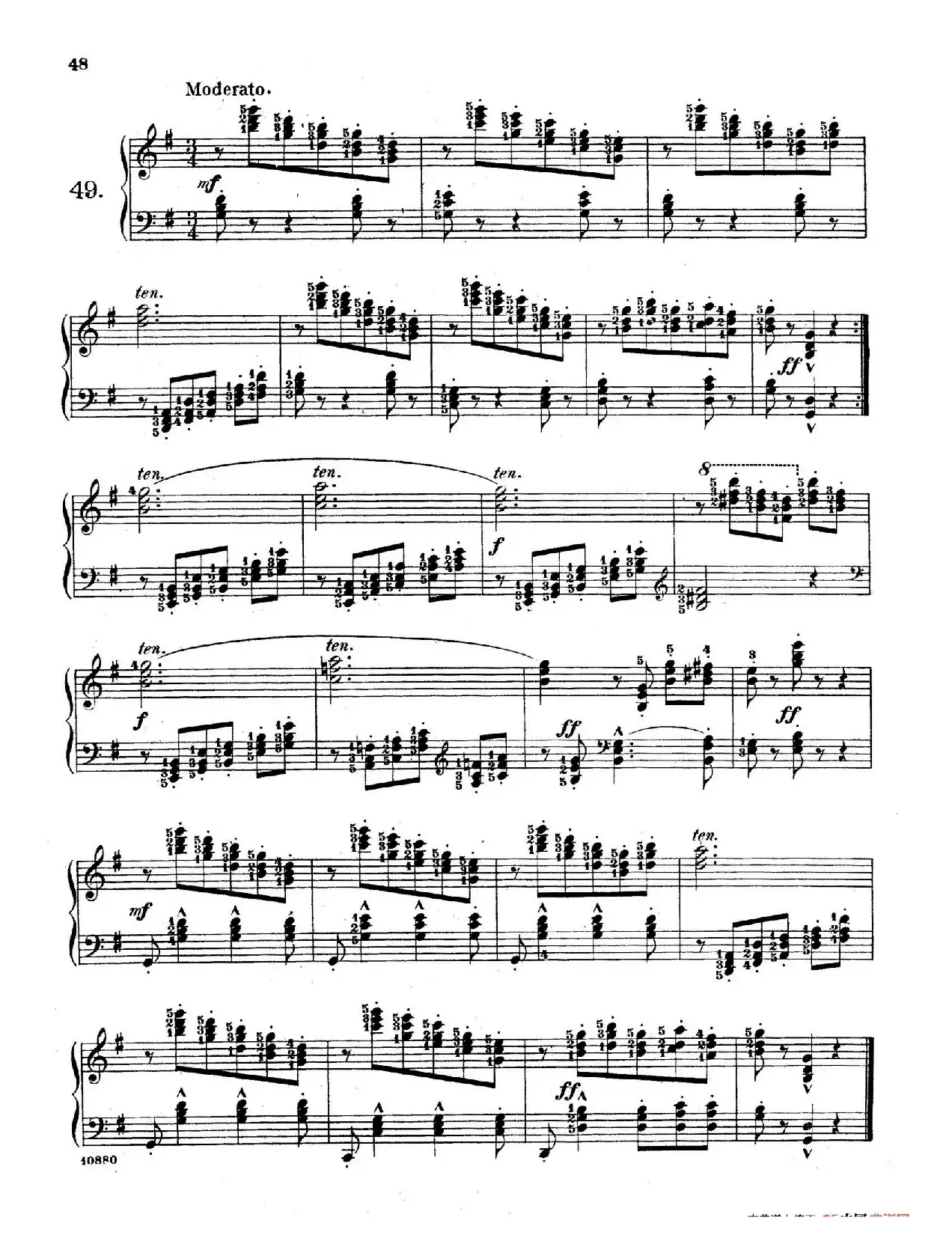 Etudes Enfantines Op.37（儿童钢琴练习曲 第46——50首）