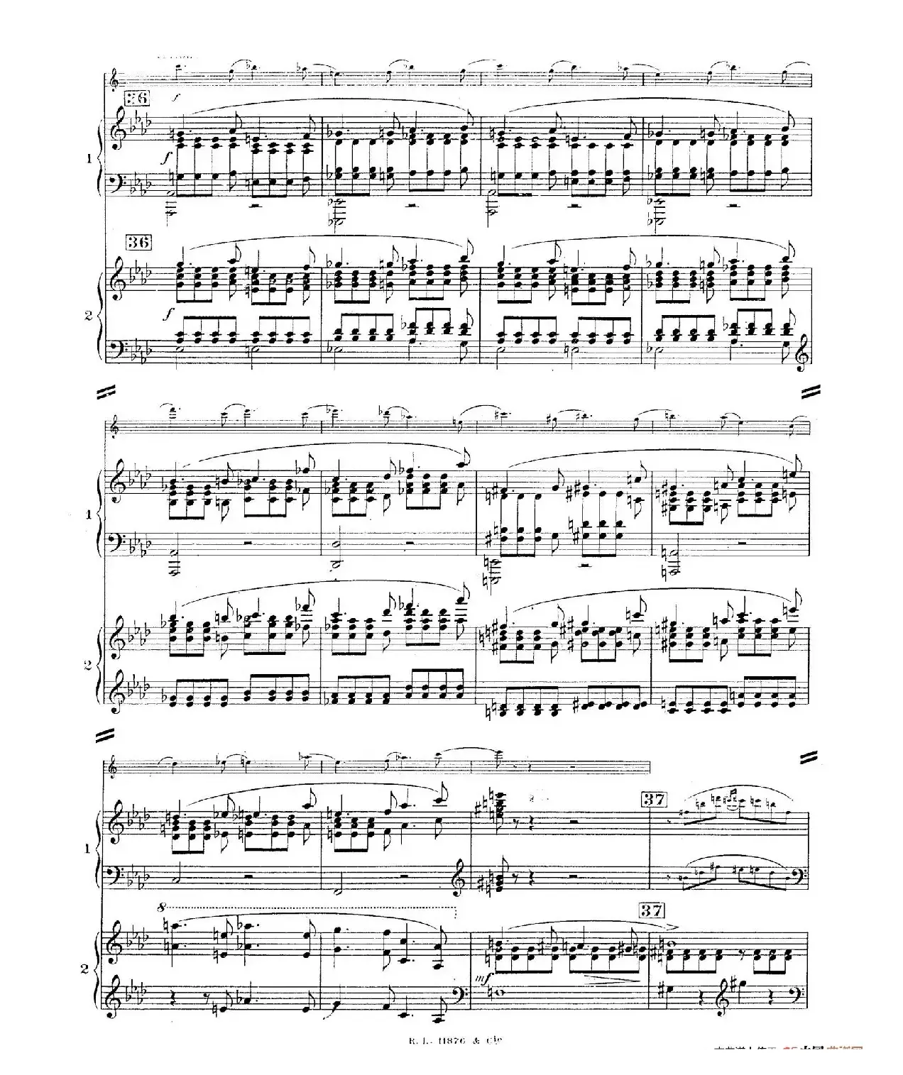 Concerto for 2 Pianos in d Minor（d小调双钢琴协奏曲· 第二乐章）