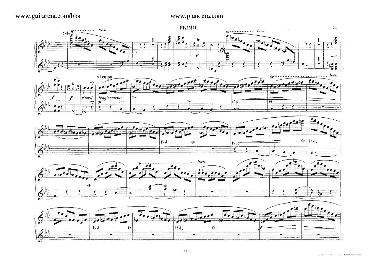 Piano Concerto No.2 in f Minor Op.21（f小调第二钢琴协奏曲·四手联弹版）