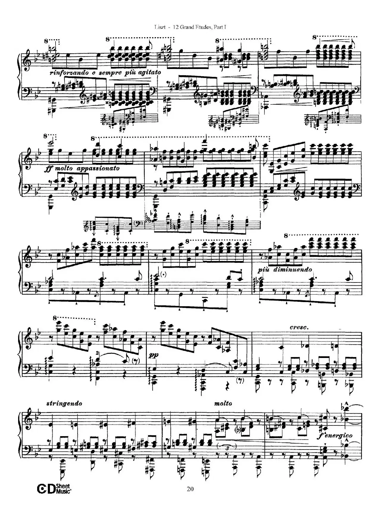 12 Grand Etudes S.137（12首华丽的练习曲·4）