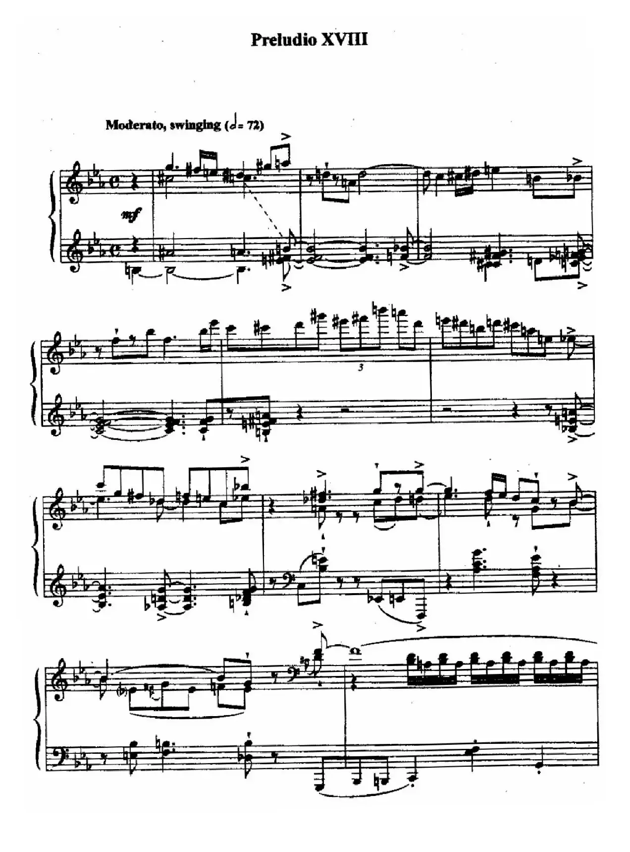 24 Preludes and Fugues Op.82（24首前奏曲与赋格·18）