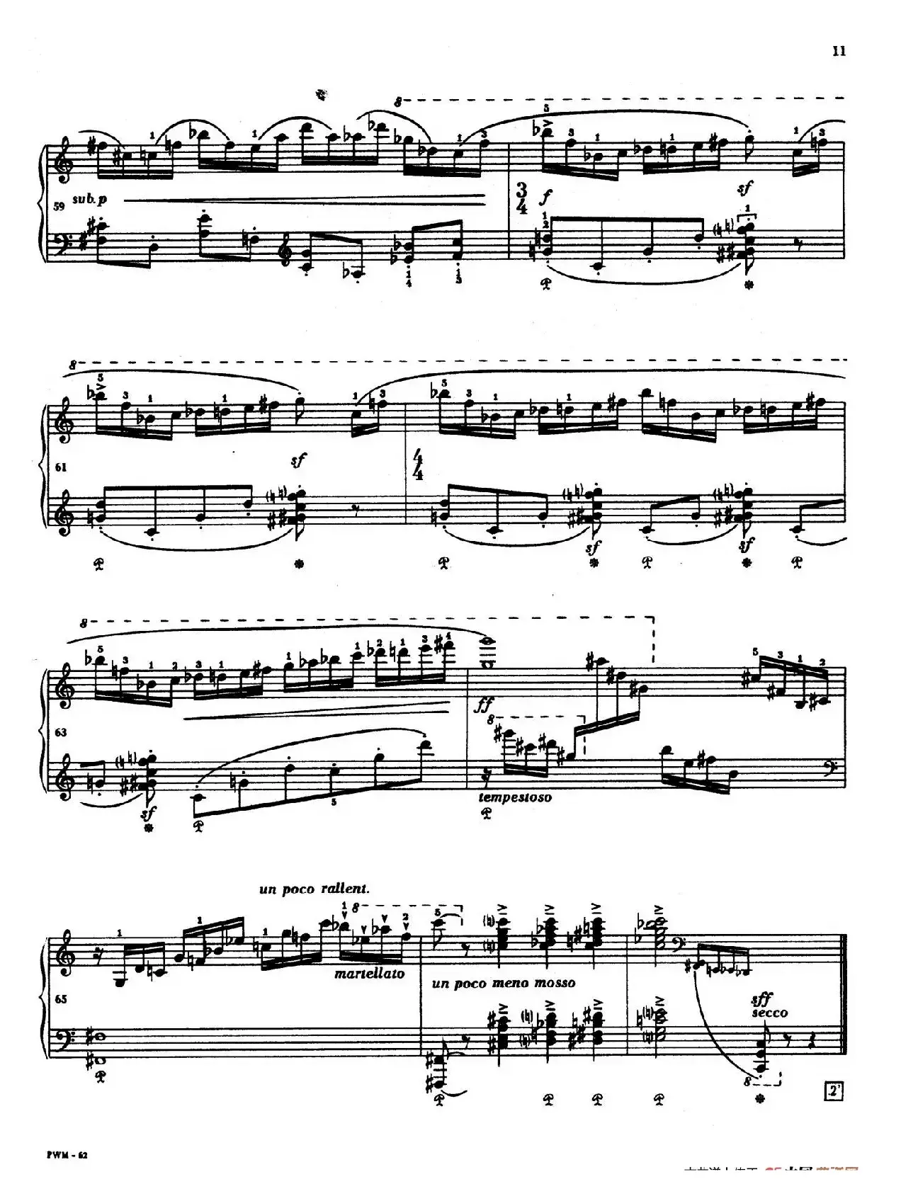 Two Studies（2首练习曲 1. 快板）