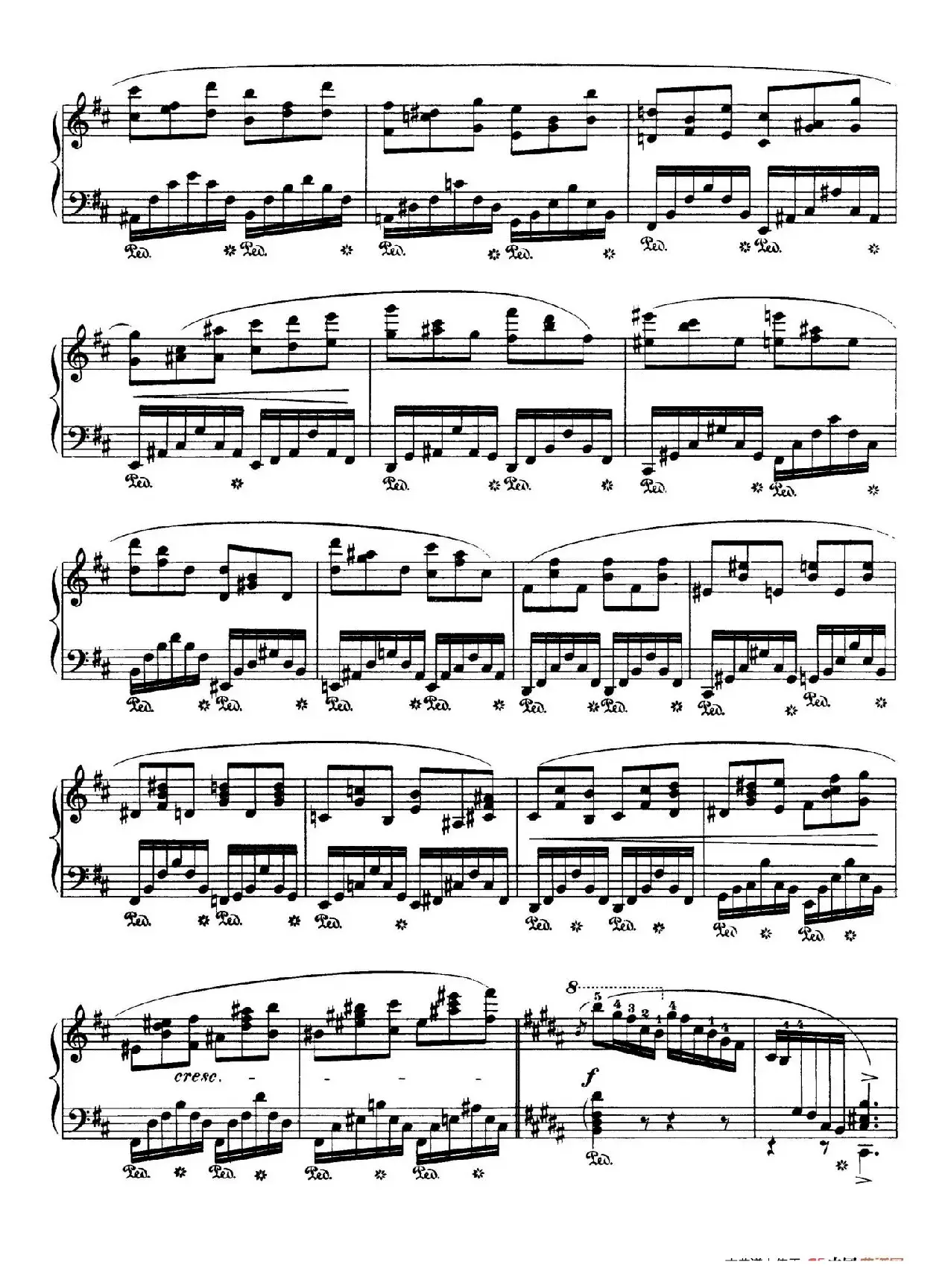 Piano Sonata No.3 in b Minor Op.58（b小调第三钢琴奏鸣曲·第四乐章）