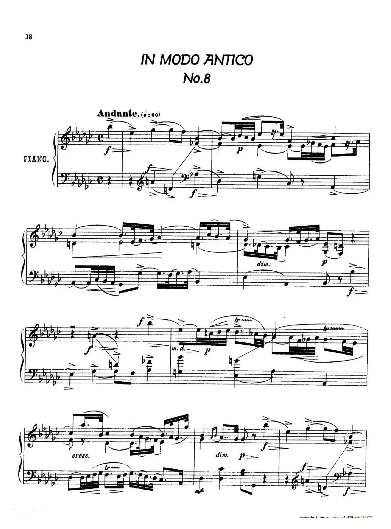 24 Characteristic Pieces Op.36（24首性格小品·8）