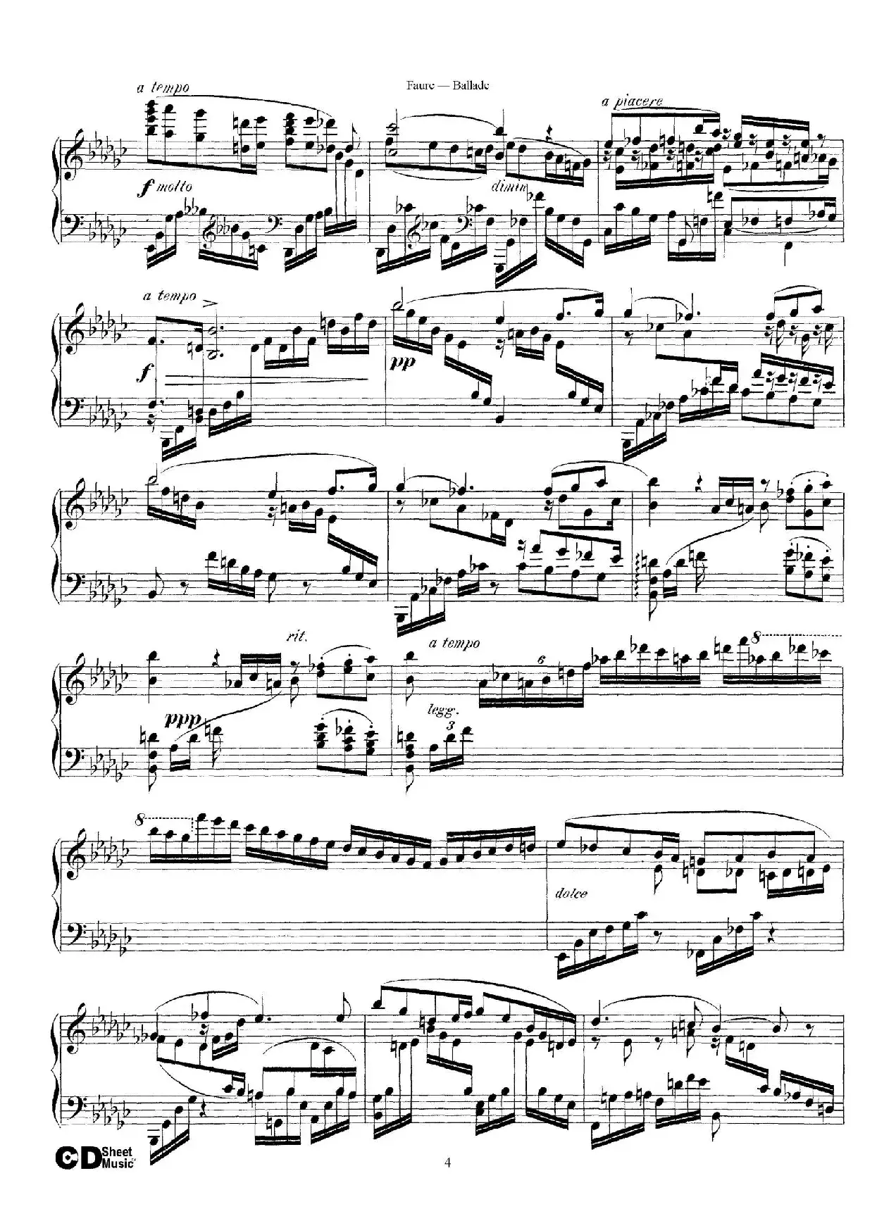 Ballade Op.19（叙事曲）