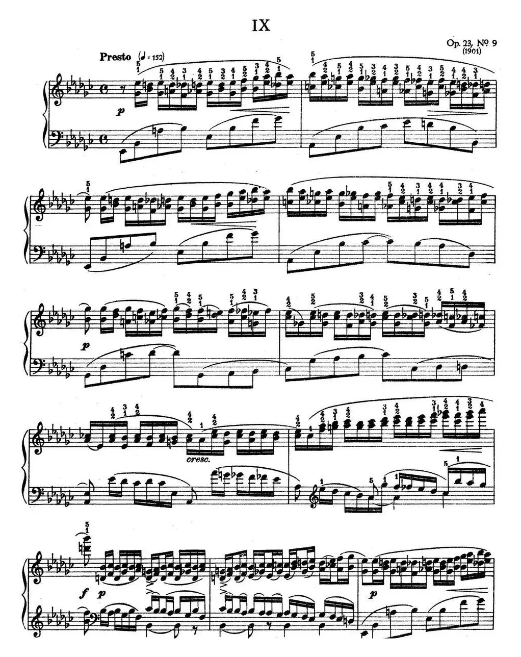 10 Preludes Op.23（拉赫玛尼诺夫10首前奏曲·Ⅸ）