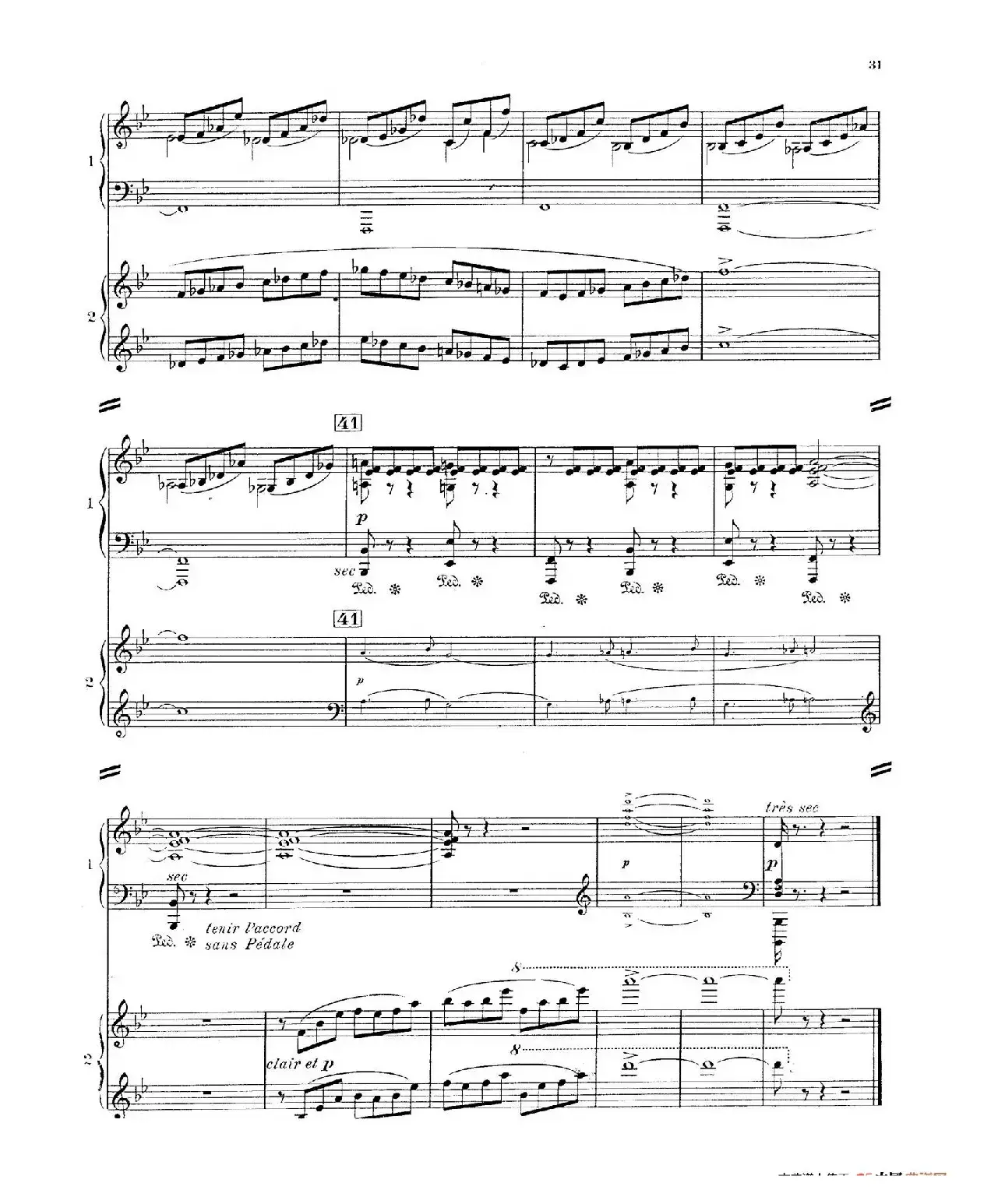 Concerto for 2 Pianos in d Minor（d小调双钢琴协奏曲· 第二乐章）