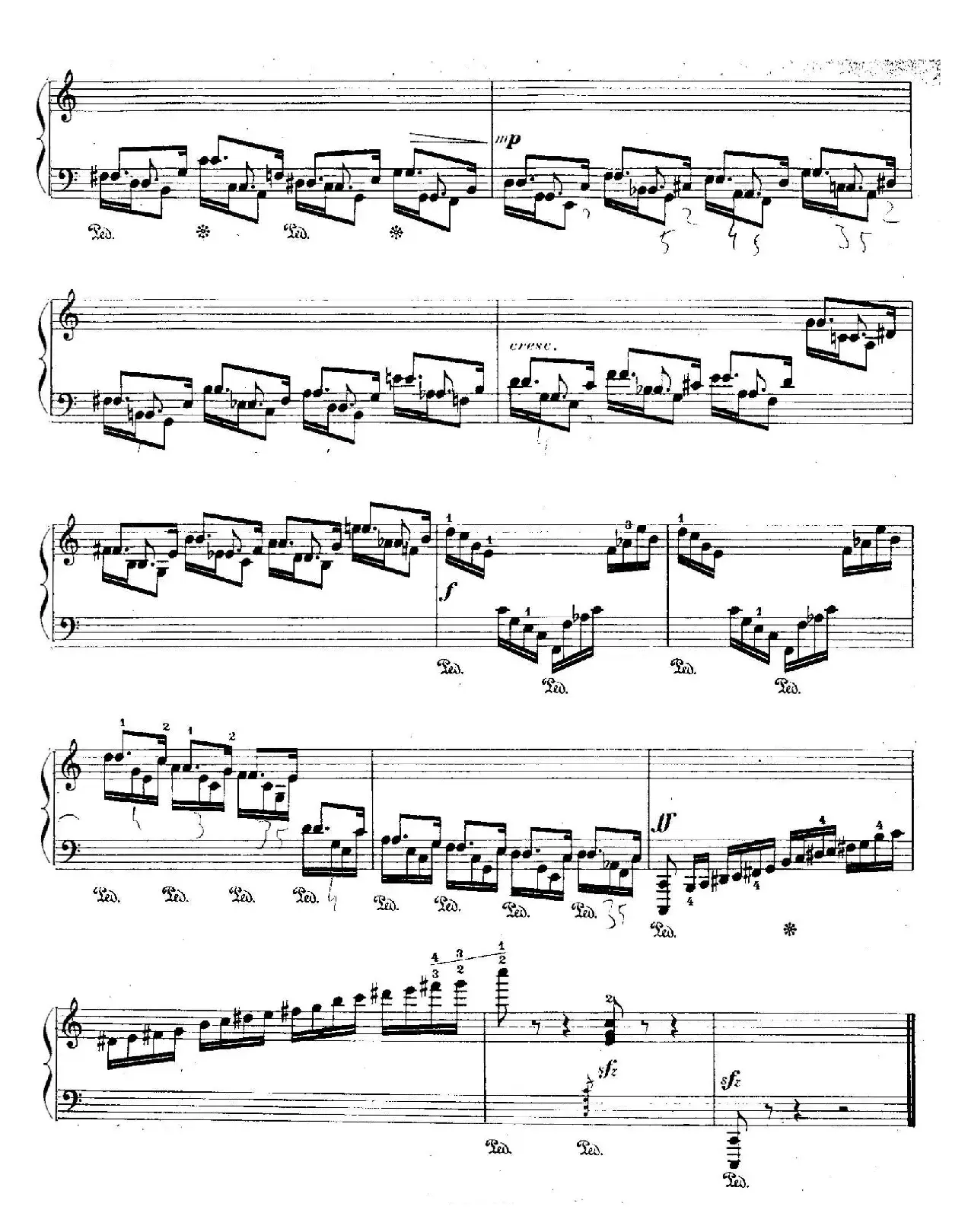 12 Etudes For The Left Hand Op.92 No.1（12首为左手而作的钢琴练习曲）