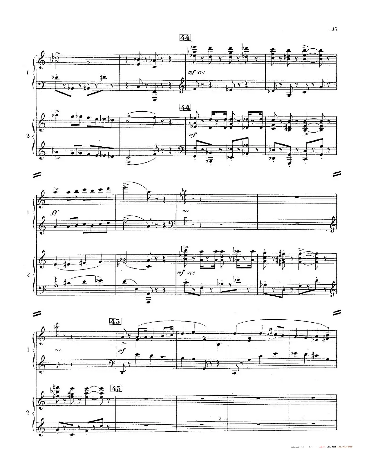 Concerto for 2 Pianos in d Minor（d小调双钢琴协奏曲· 第三乐章）