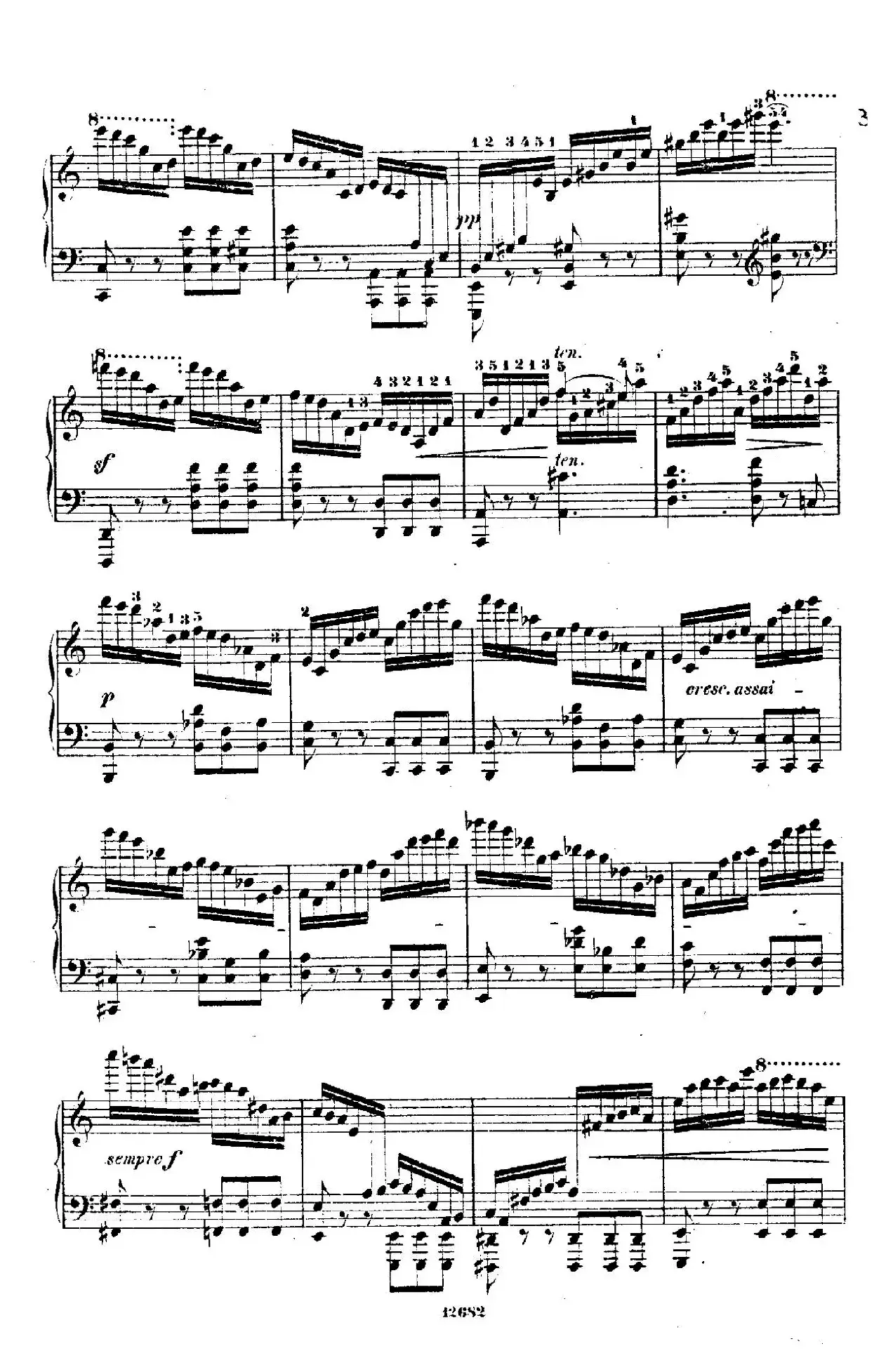 Douze Etudes de Salon Op.5（12首沙龙练习曲·7）