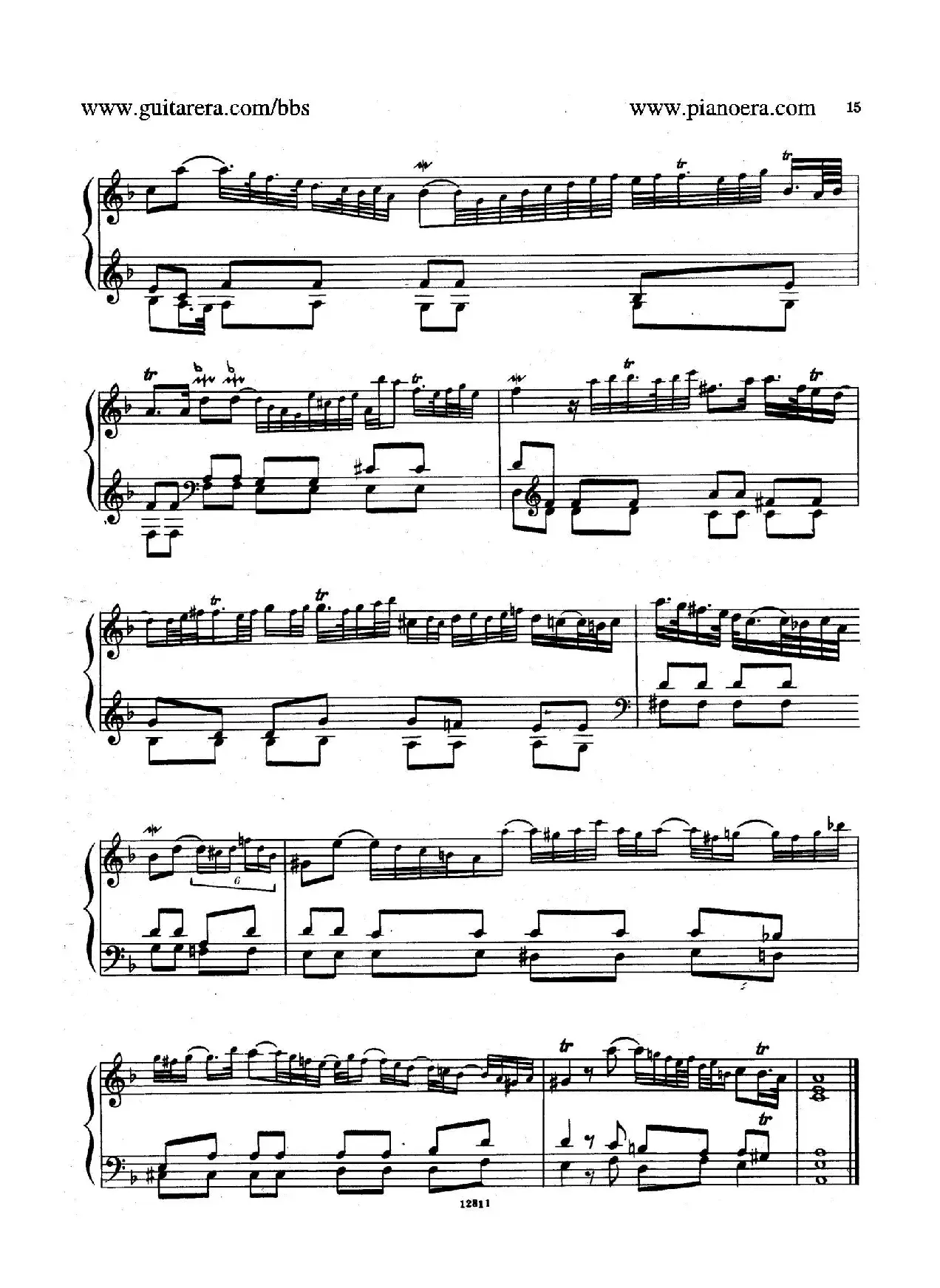 Suite No.2 in F Major HWV 427（F大调第二组曲）