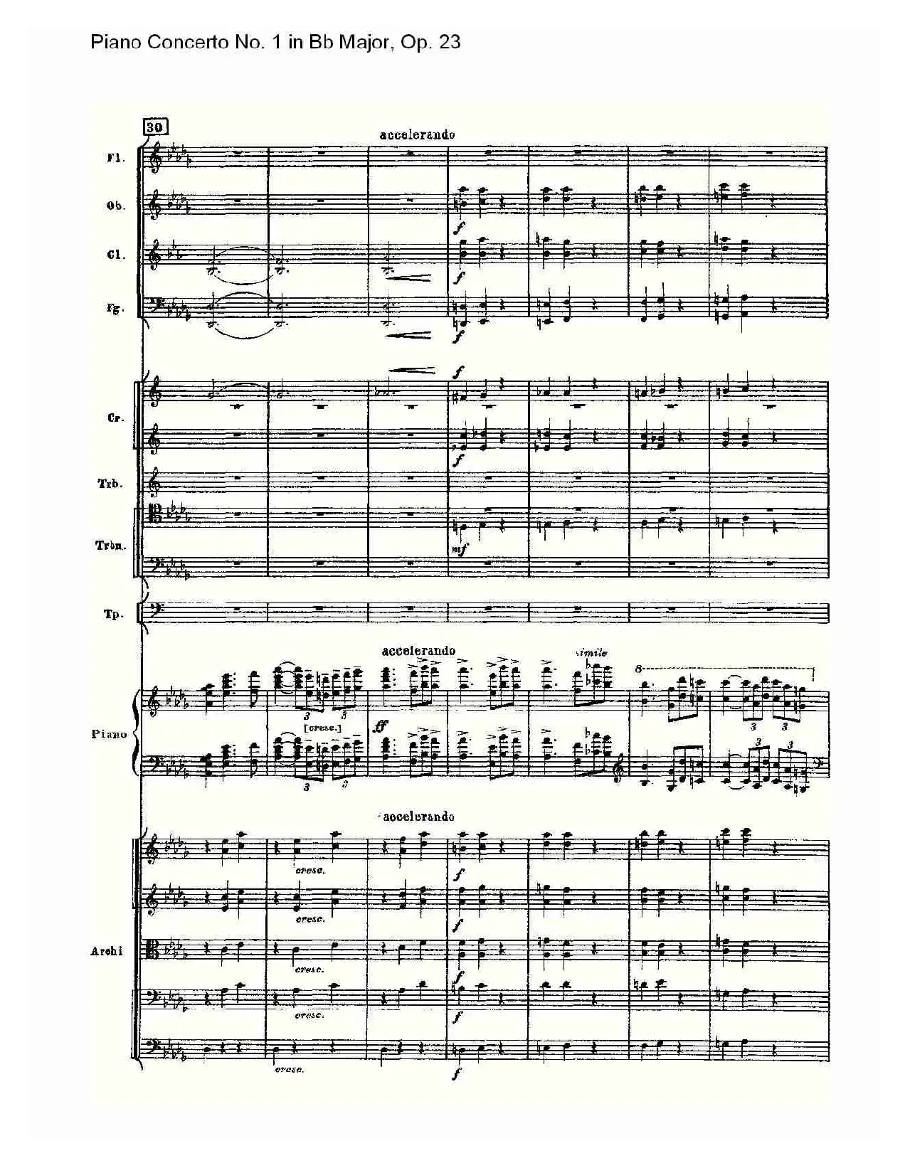 Bb大调第一钢琴协奏曲,Op.23第一乐章第一部（一）