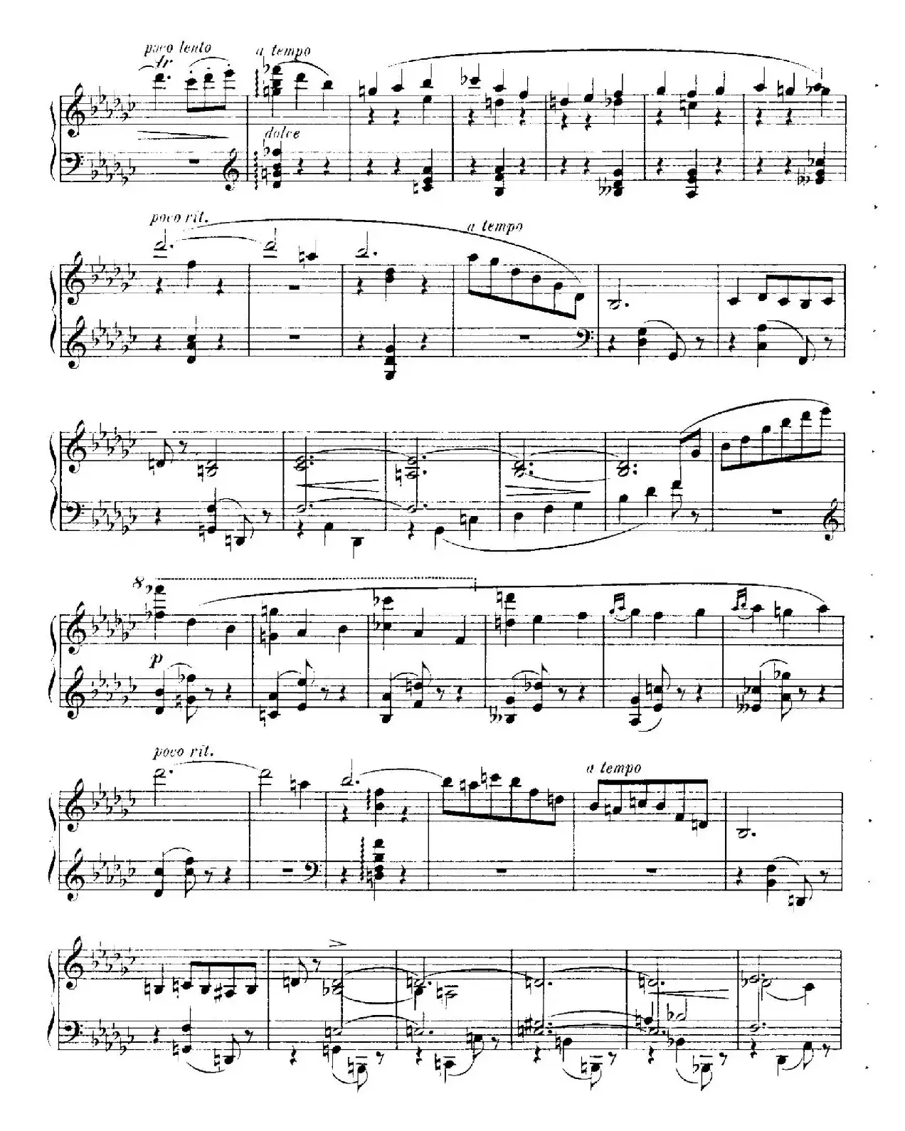 4 Valses Caprice（4首随想圆舞曲）（Op.59 No. 3 in G-flat ​）