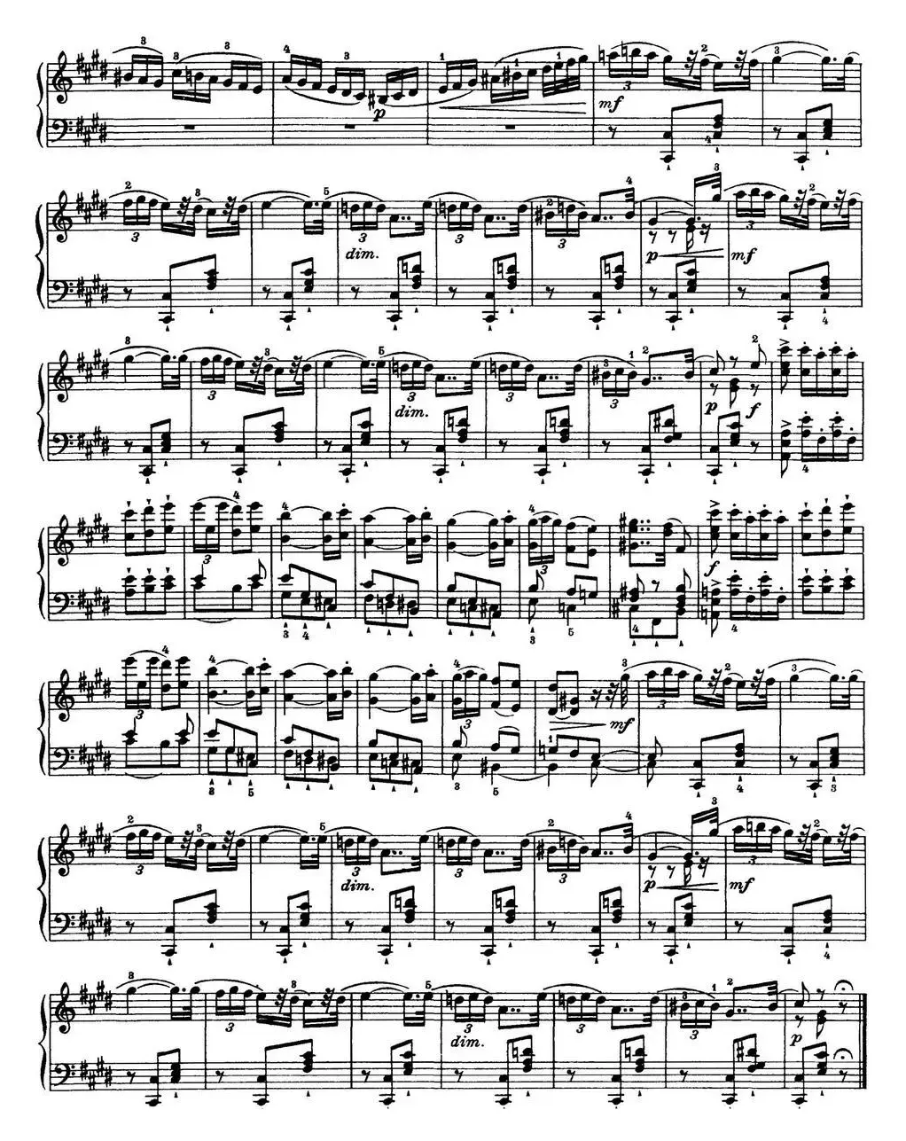 柴可夫斯基18首钢琴小品Op.72（15.Un poco di Chopin）