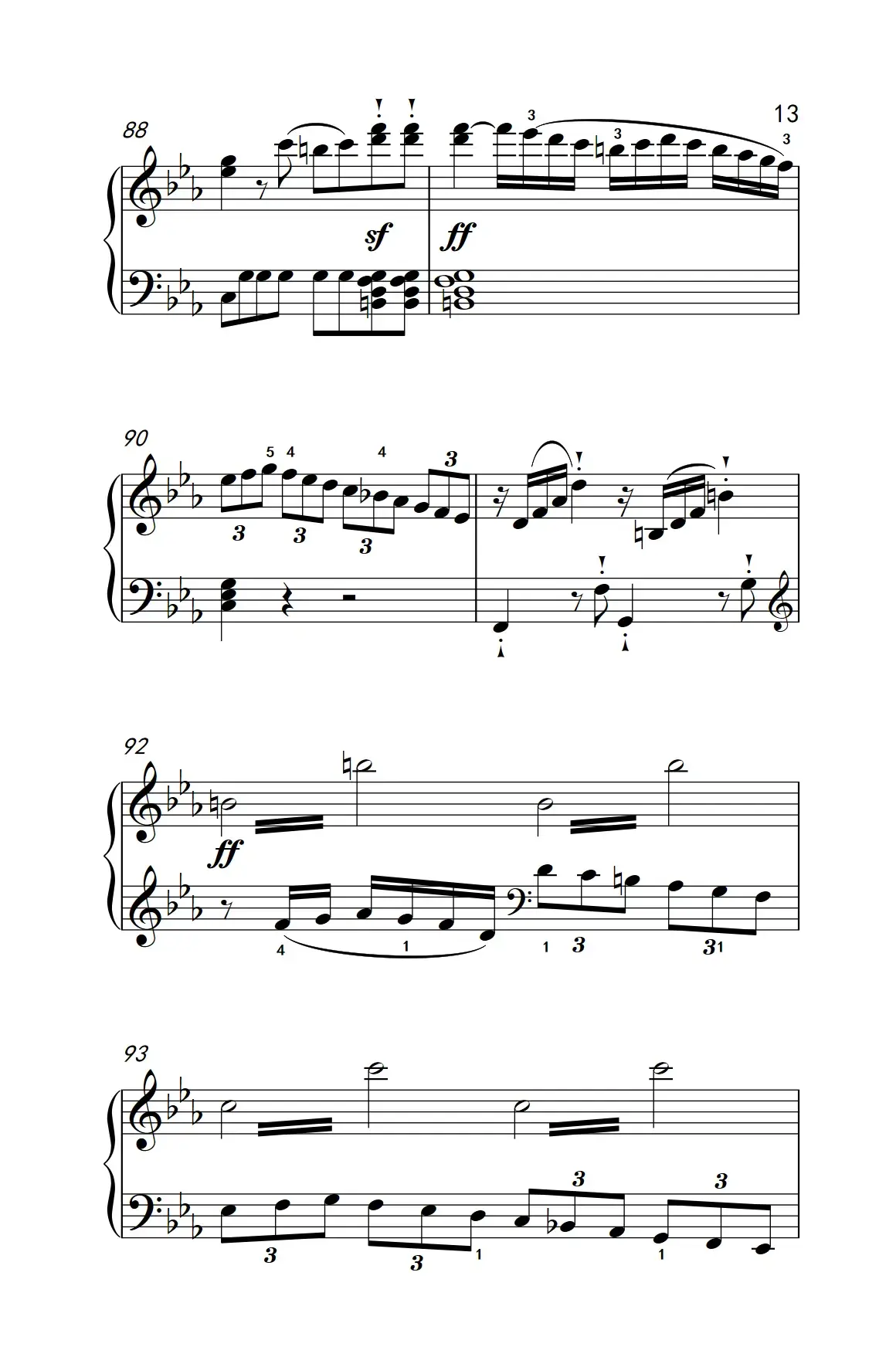 奏鸣曲 Opus 10 Nr.1 第三乐章（贝多芬奏鸣曲集 2）