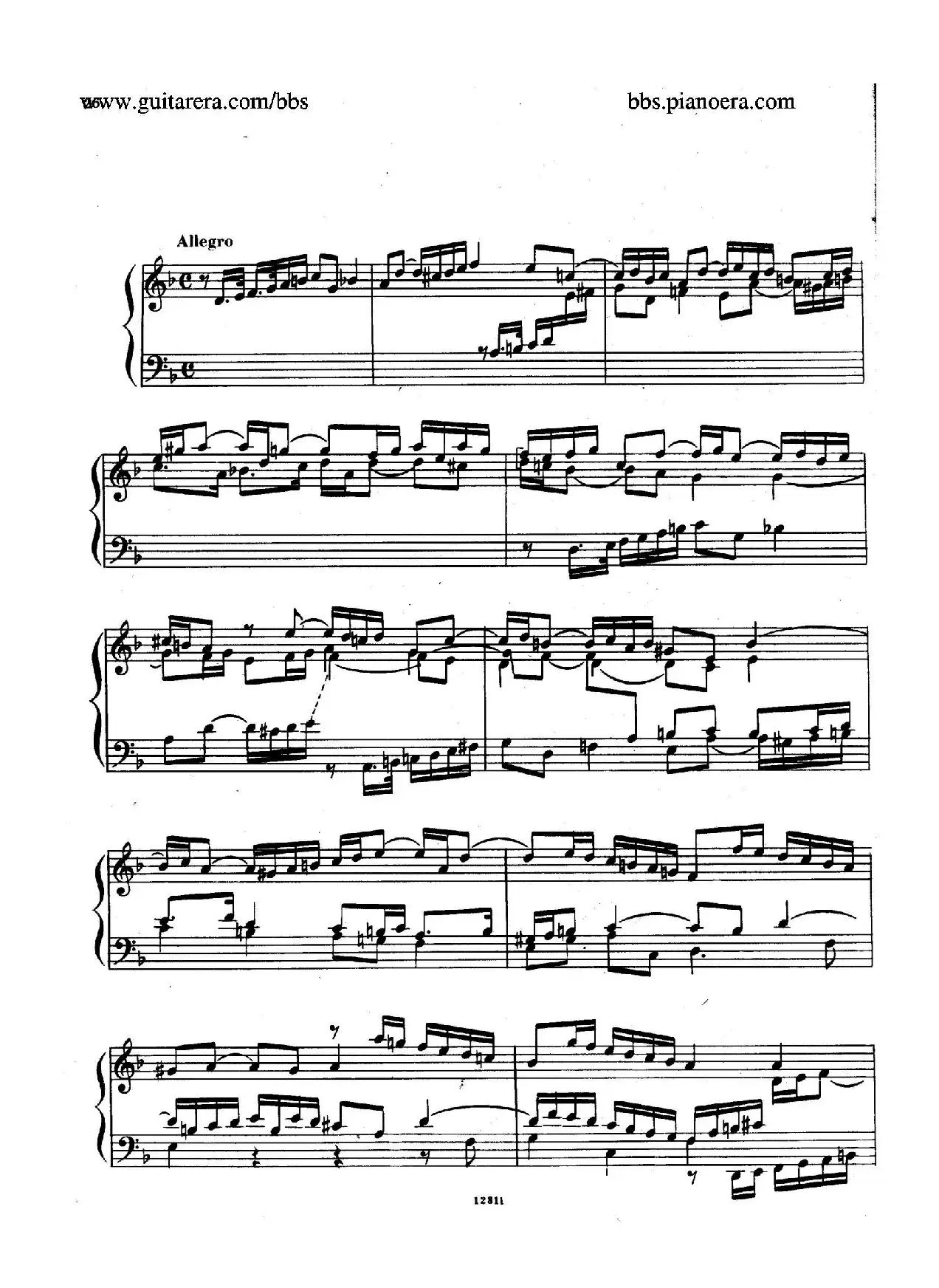 Suite No.3 in d Minor HWV 428（d小调第三组曲）