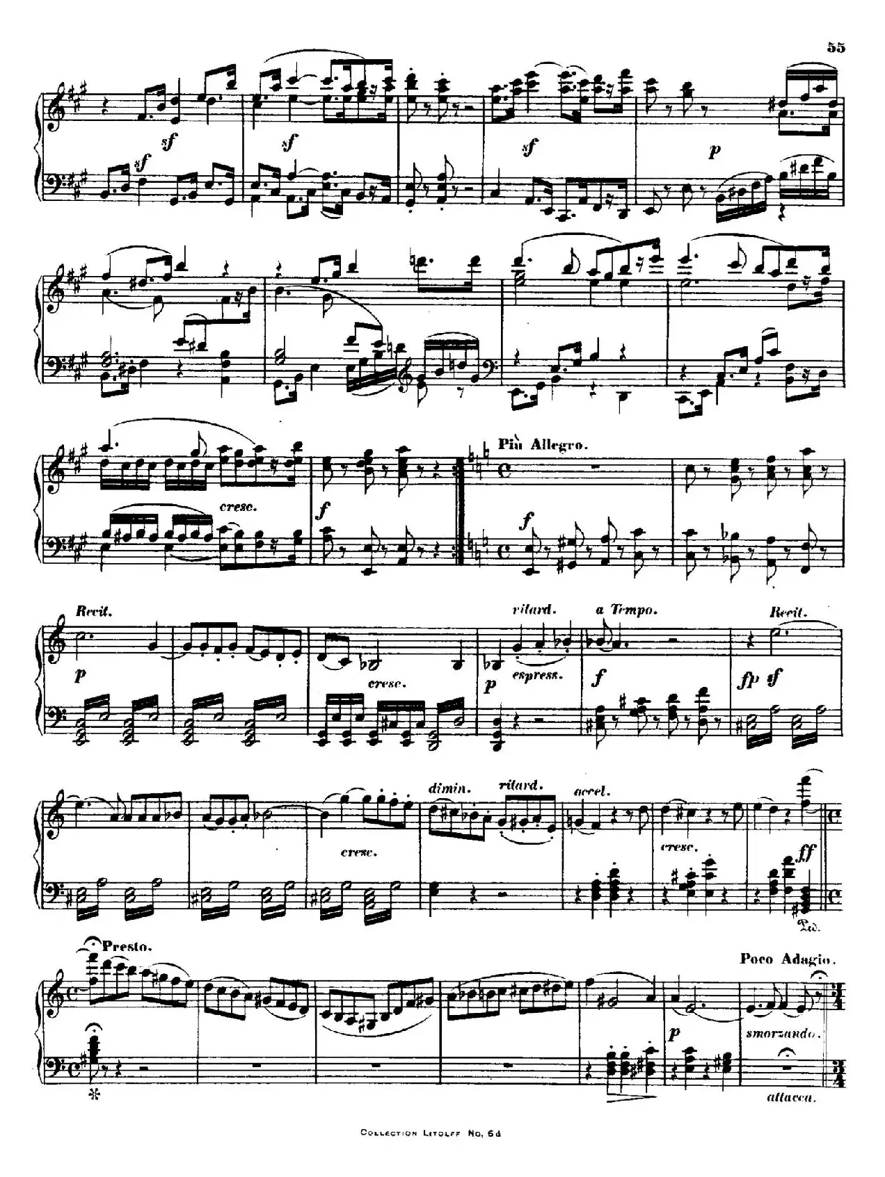 String Quartet No.15 in a Minor Op.132（a小调第十五弦乐四重奏·钢琴独奏版）