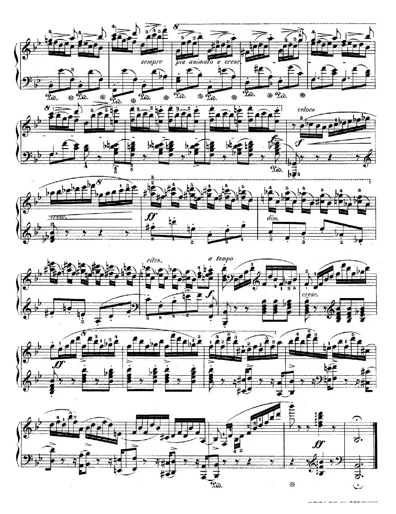 Variations on Je Vends Des Scapulaires Op.12（降B大调华丽变奏曲）