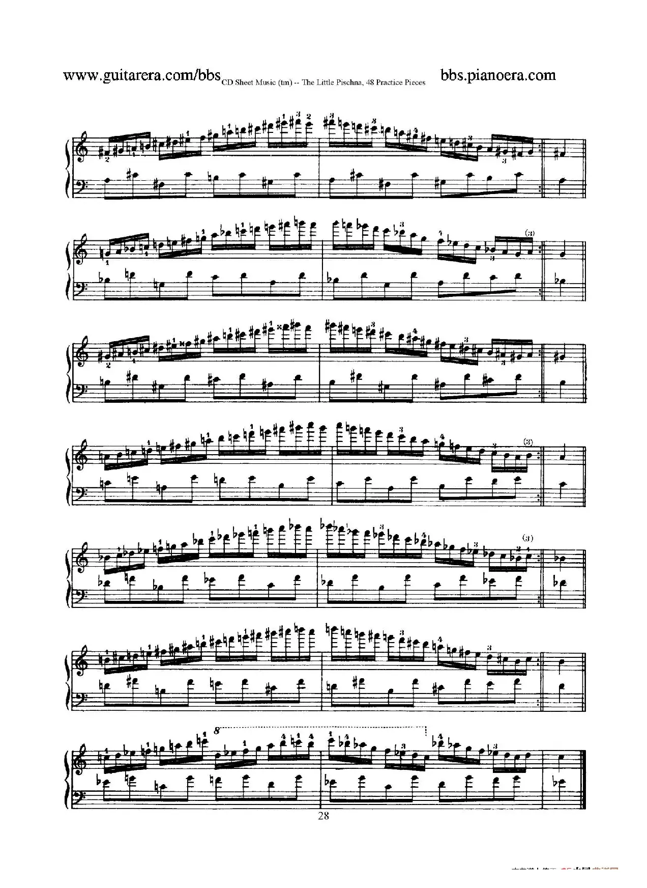 48 Practice Pieces（四十八首钢琴练习曲）