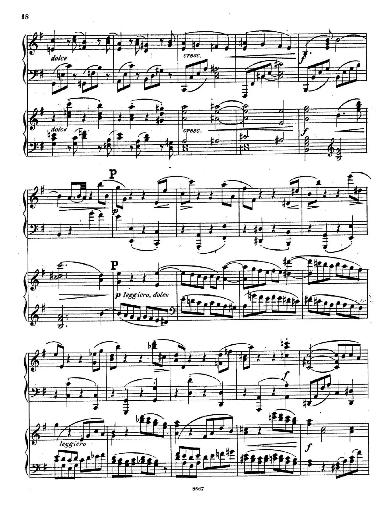 Symphony No.4 in e Minor Op.98（e小调第四交响曲·双钢琴）