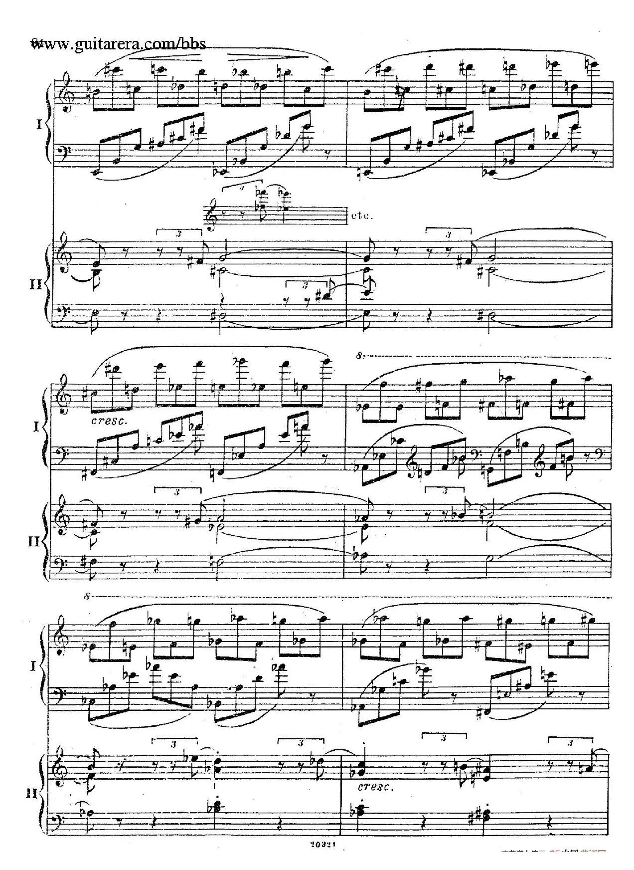 Rhapsody On A Theme Of Paganini Op.43（帕格尼尼主题狂想曲·双钢琴）（P61——87）