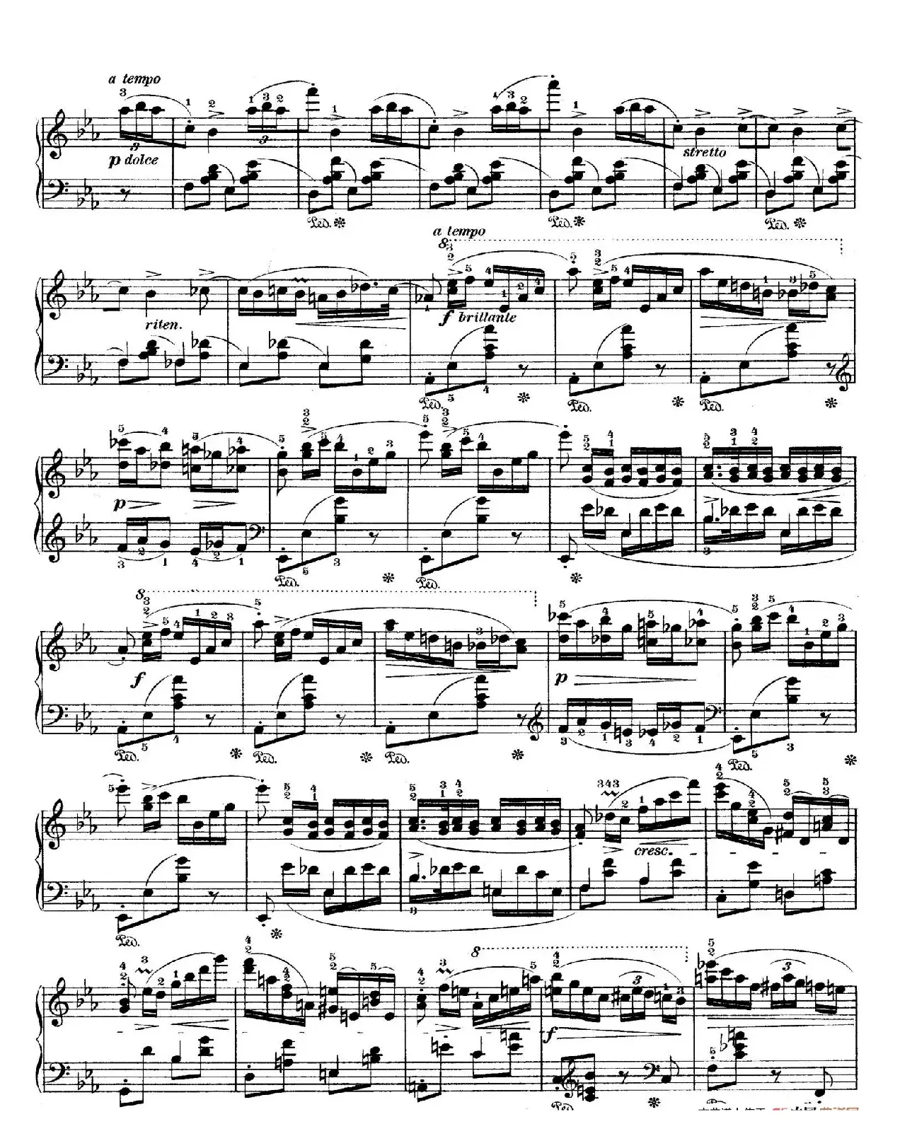 Rondo in E flat Major Op.16（降E大调回旋曲）