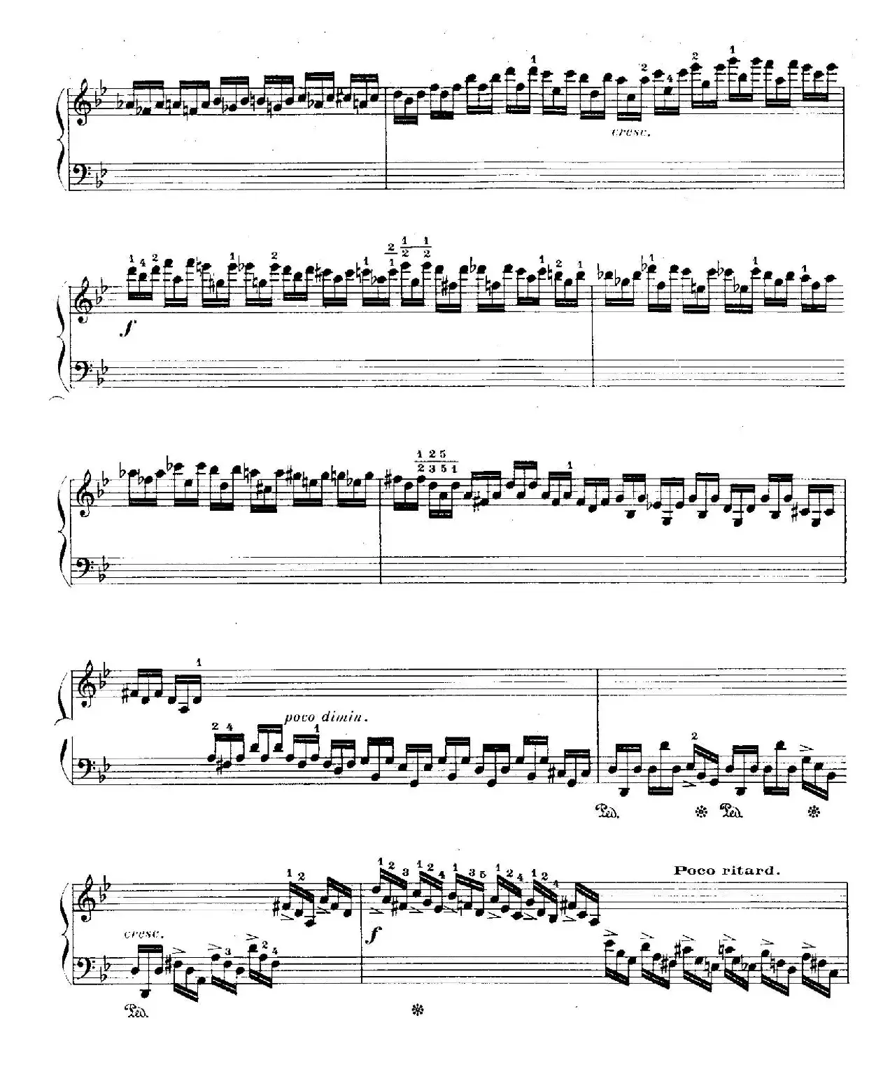 12 Etudes For The Left Hand Op.92 No.6（12首为左手而作的钢琴练习曲）