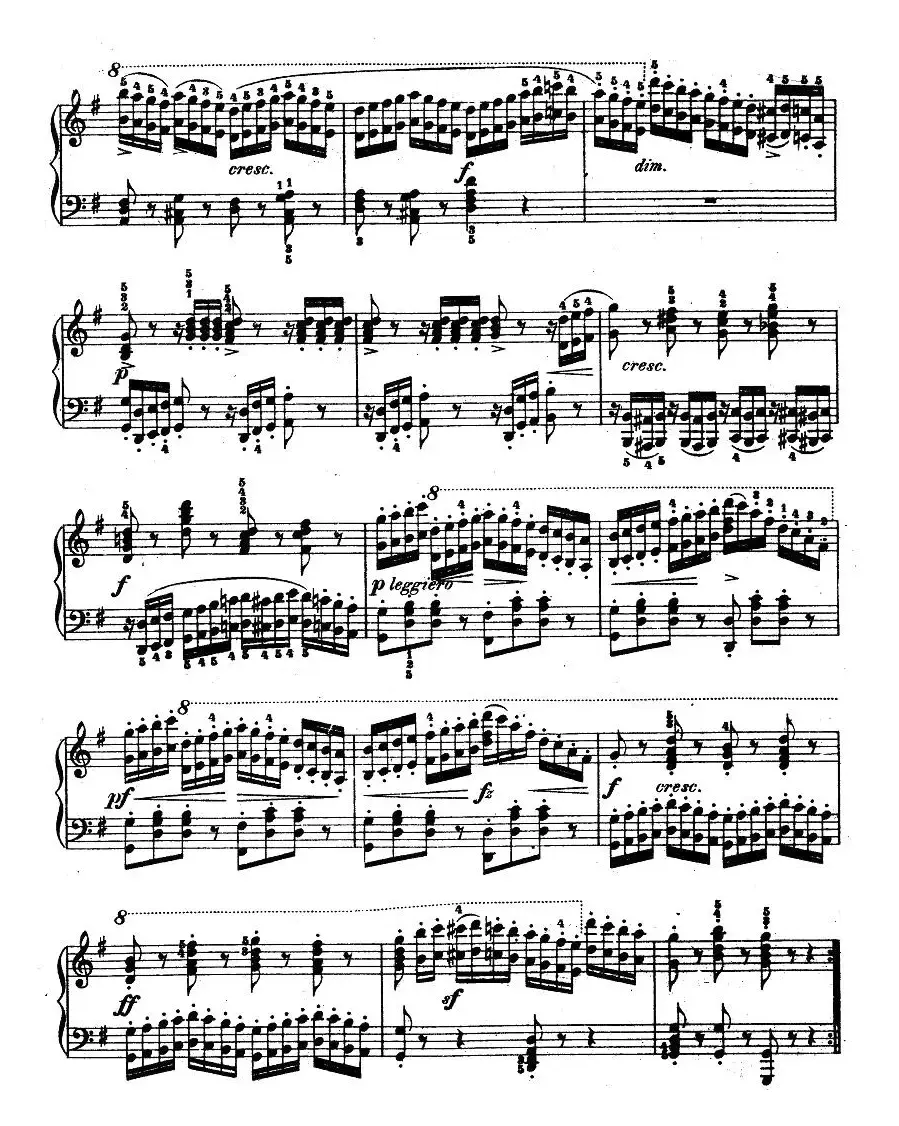 《车尔尼钢琴八度练习曲》OP.553-2