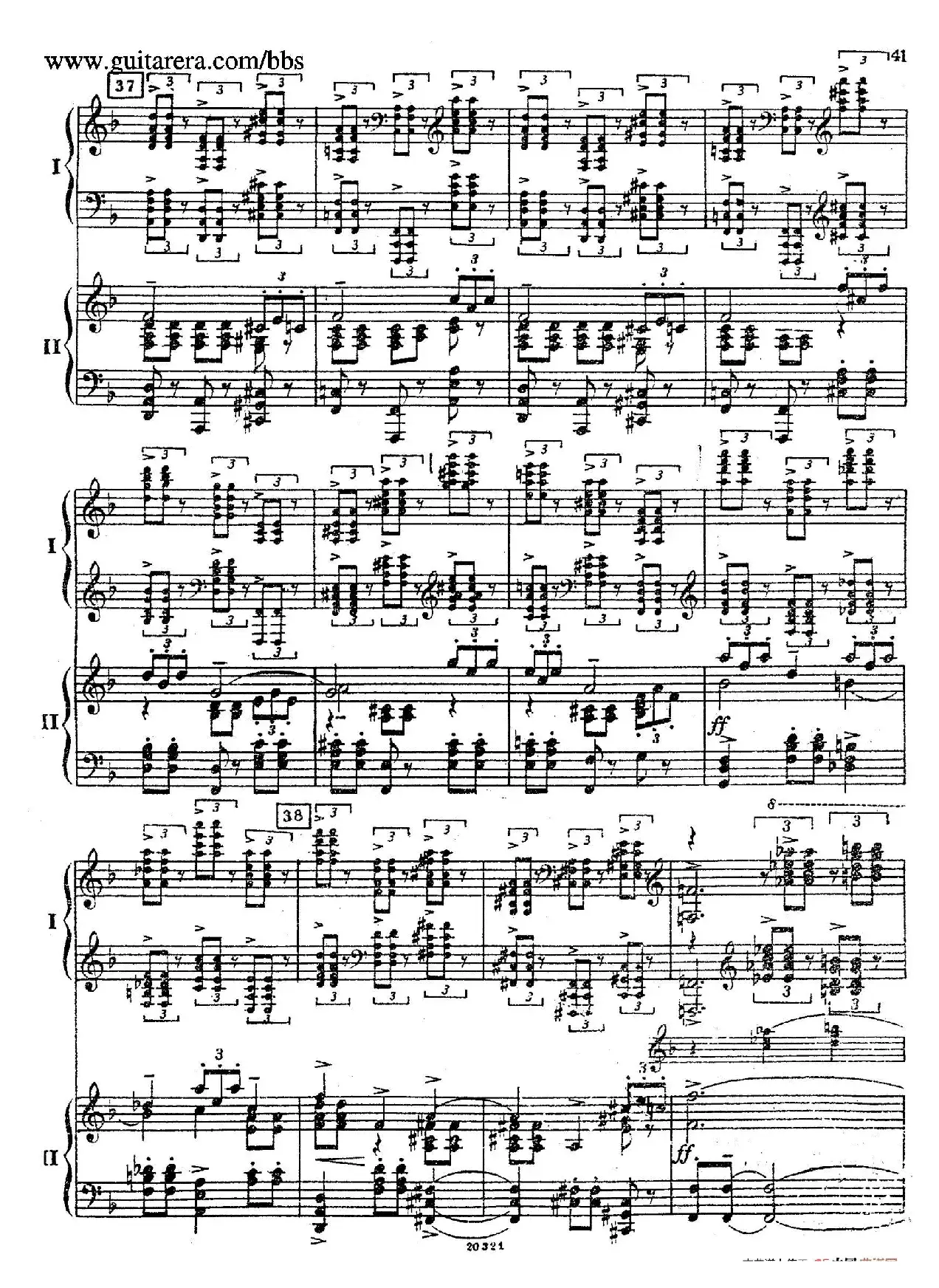 Rhapsody On A Theme Of Paganini Op.43（帕格尼尼主题狂想曲·双钢琴）（P21——40）