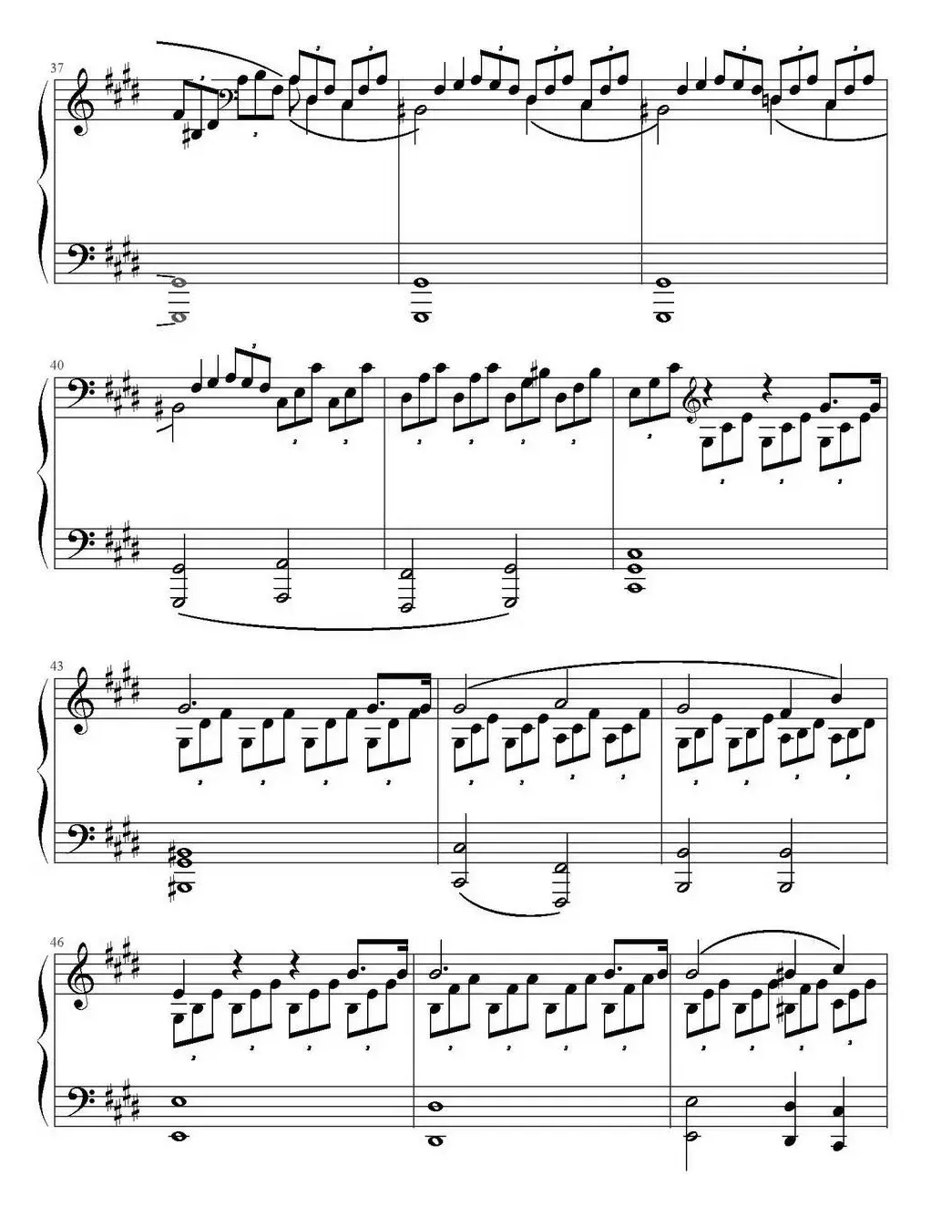 Mondscheinsonate(1st movement)（月光奏鸣曲第一乐章）