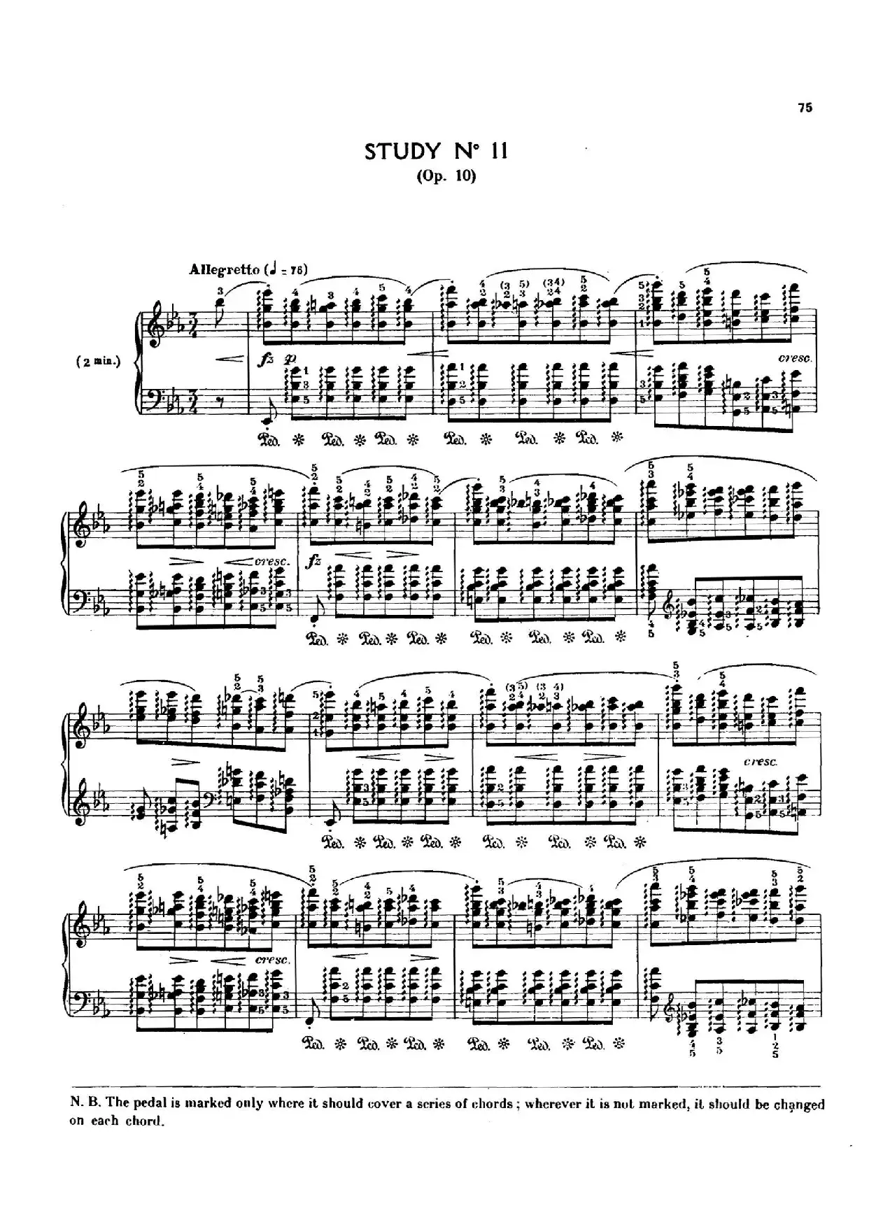 12 Etudes Op.10 柯尔托教学版（12首练习曲·11）