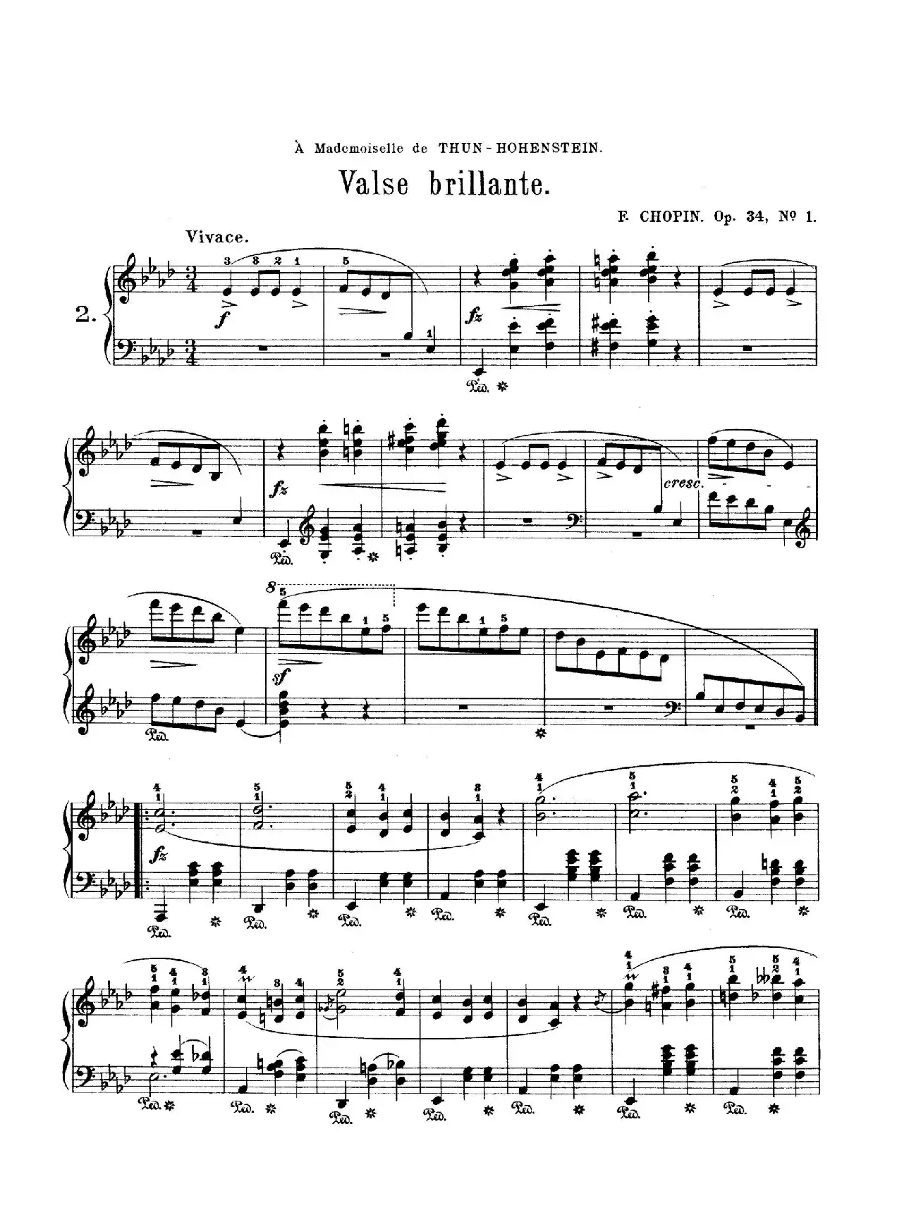 Trois Valses Brillante Op.34