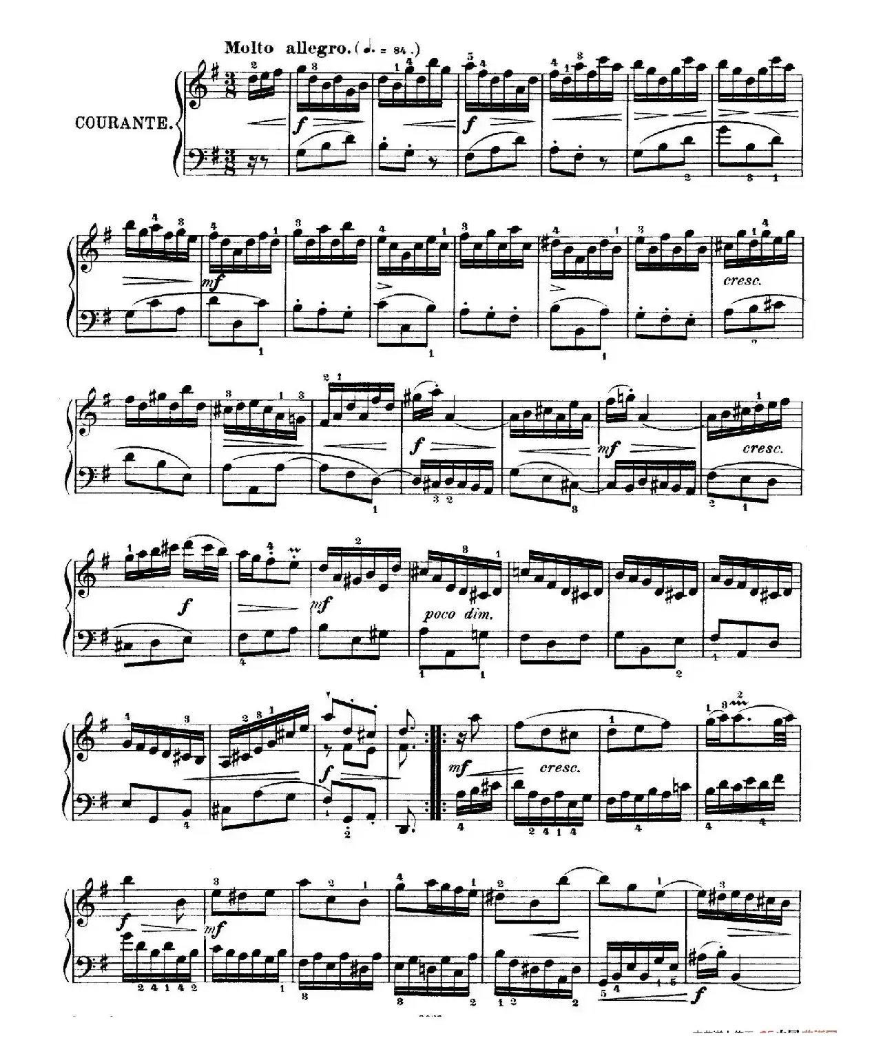 Six Partitas BWV 825-830（6首帕蒂塔·5）