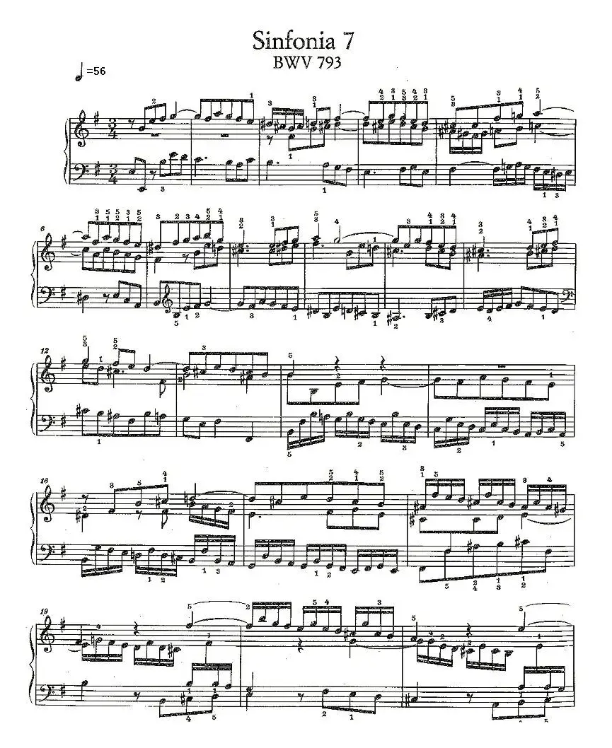 Sinfonia 7 BWV-793