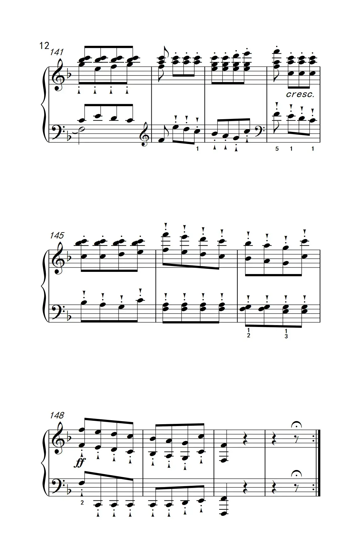 奏鸣曲 Opus 10 Nr.2 第三乐章（贝多芬奏鸣曲集 2）